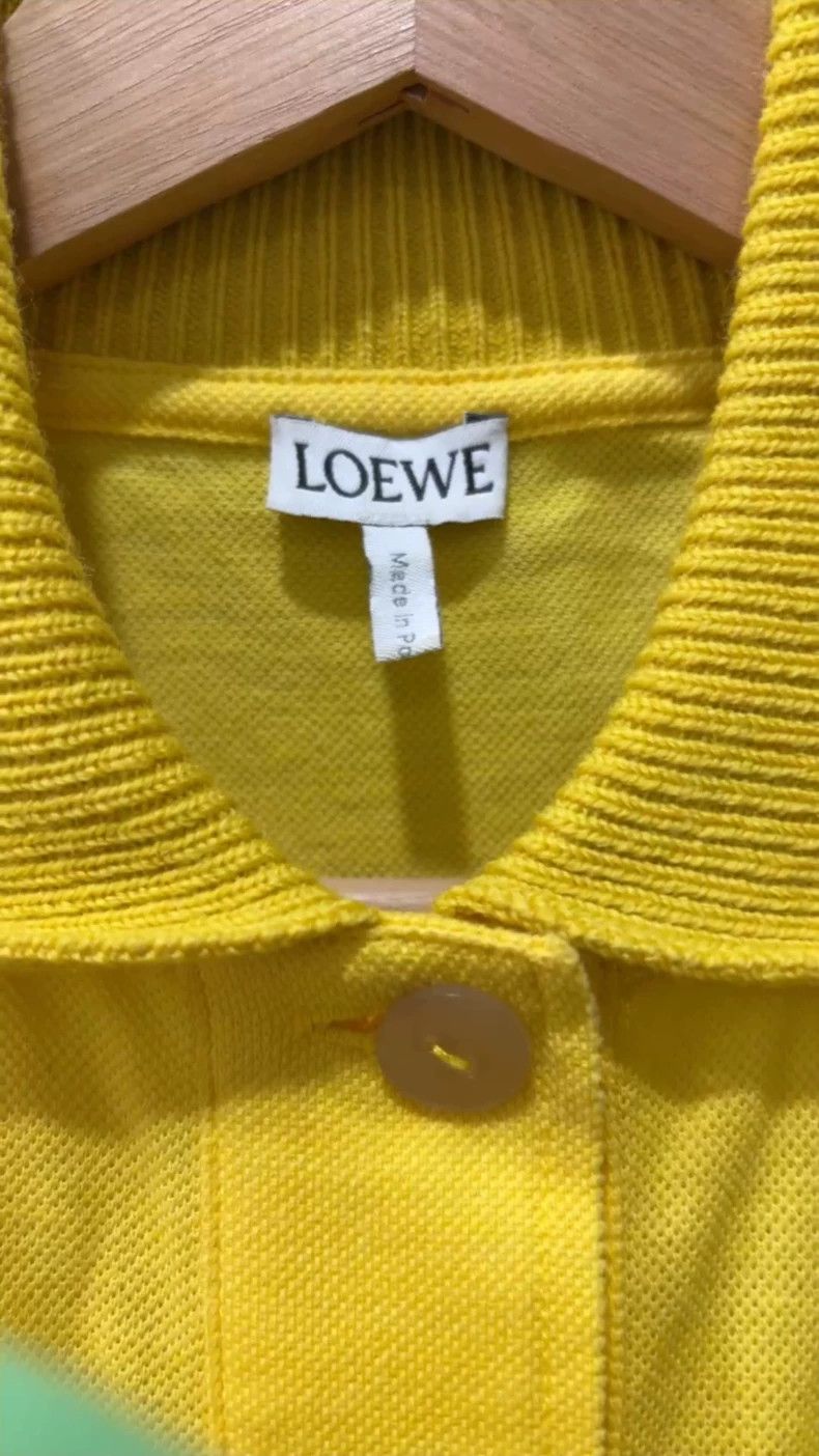 Loewe LOEWE Yellow polo shirt hoodie Size XXS / US 00 / IT 34 - 1 Thumbnail