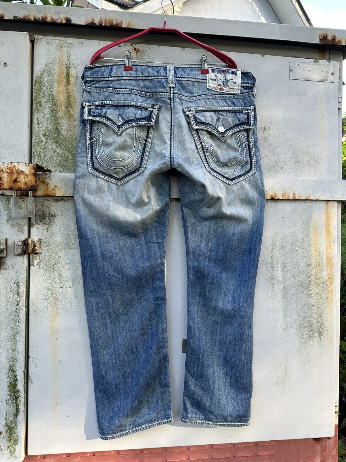 True Religion 👹Vintage True Religion Baggy Straight Cut Jeans Size US 34 / EU 50 - 7 Thumbnail