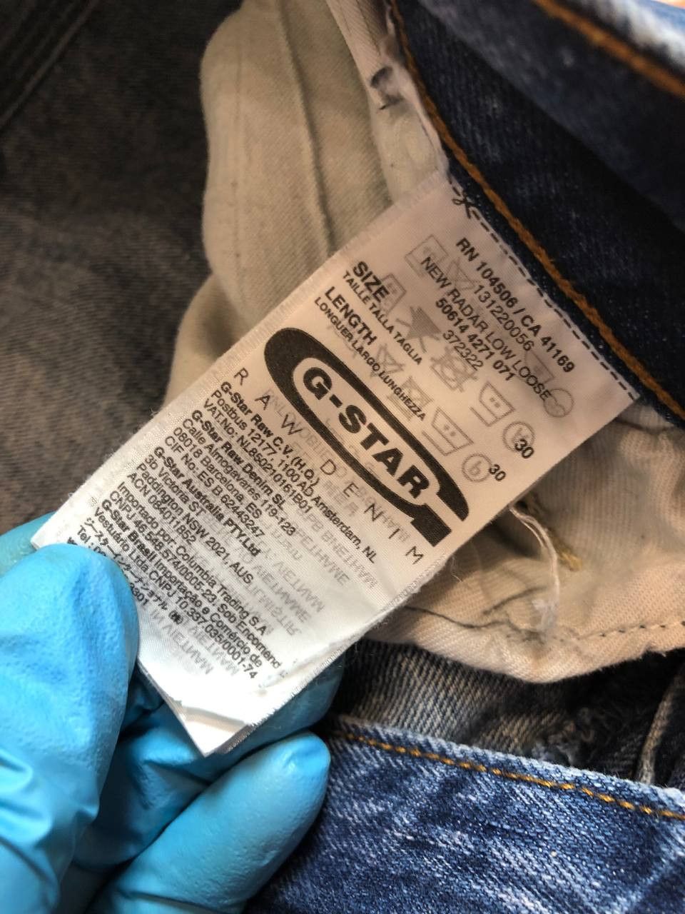 G-Star STREETWEAR G STAR Vintage Wash Jeans Regular Fit Size US 30 / EU 46 - 2 Thumbnail
