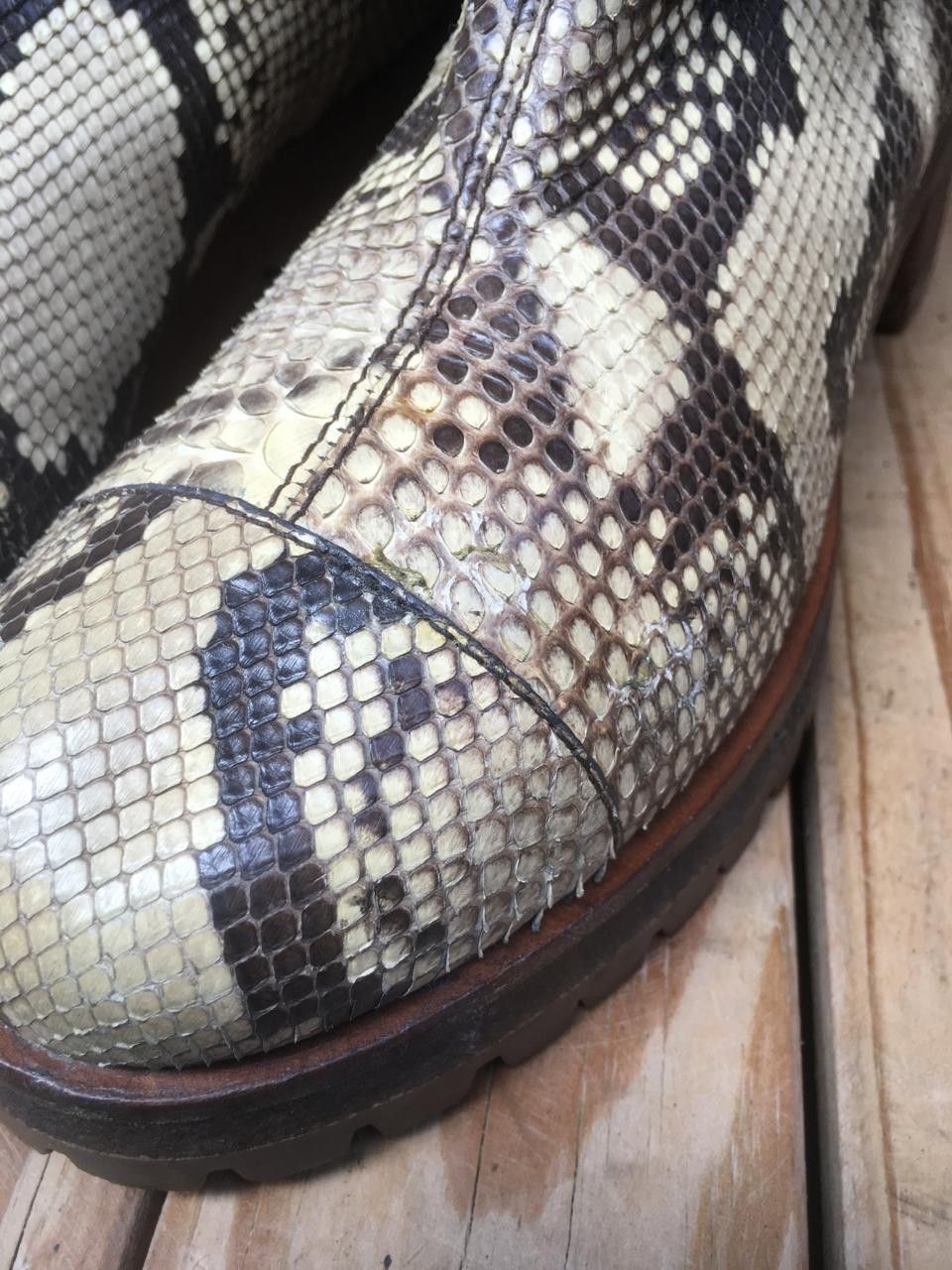 Prada Prada Milano exotic Snake skin Pull on leather boots EUR 38 Size US 8 / IT 38 - 17 Thumbnail