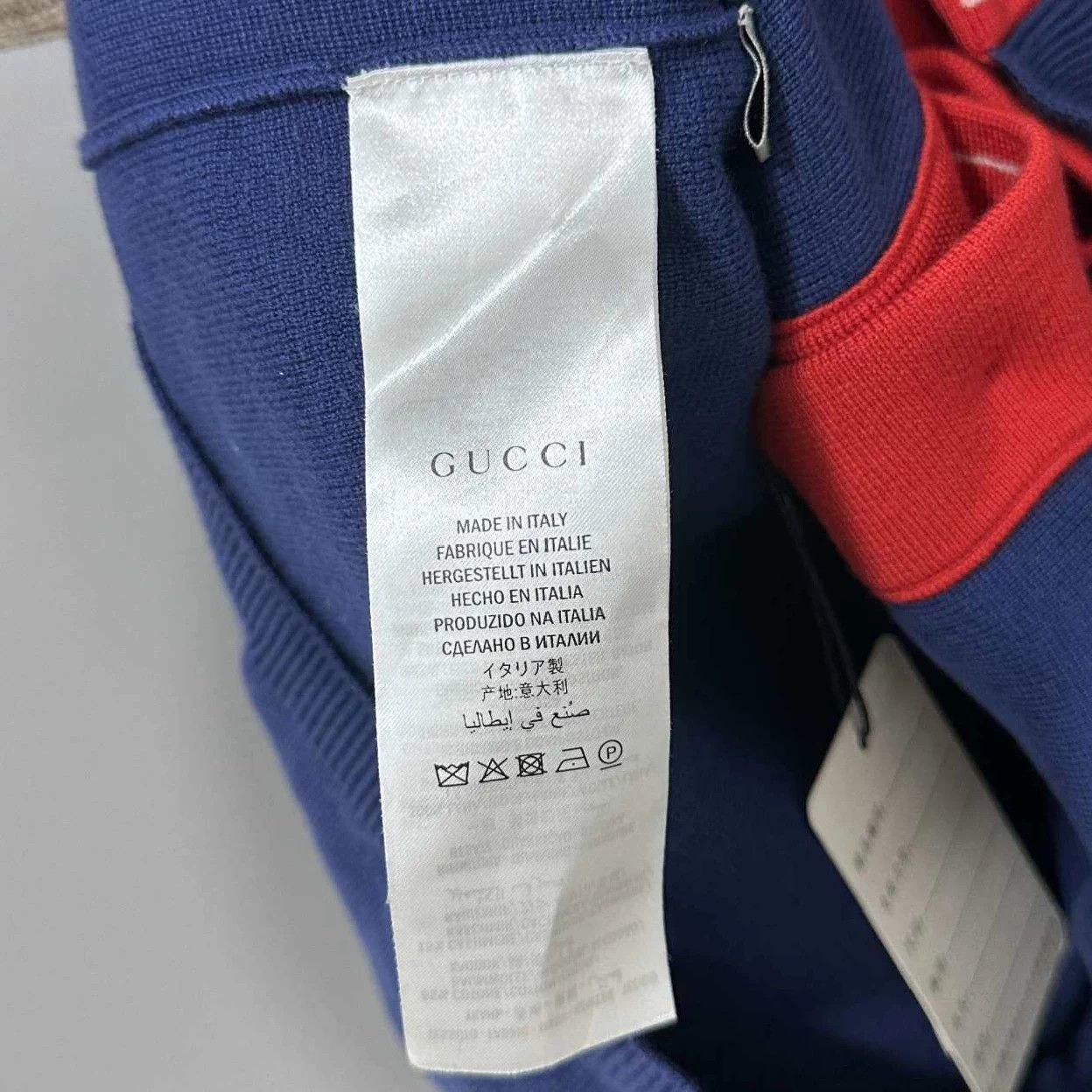 Gucci GUCCI Classic Stripe Navy Blue Cardigan Sweater S Size S / US 4 / IT 40 - 4 Thumbnail