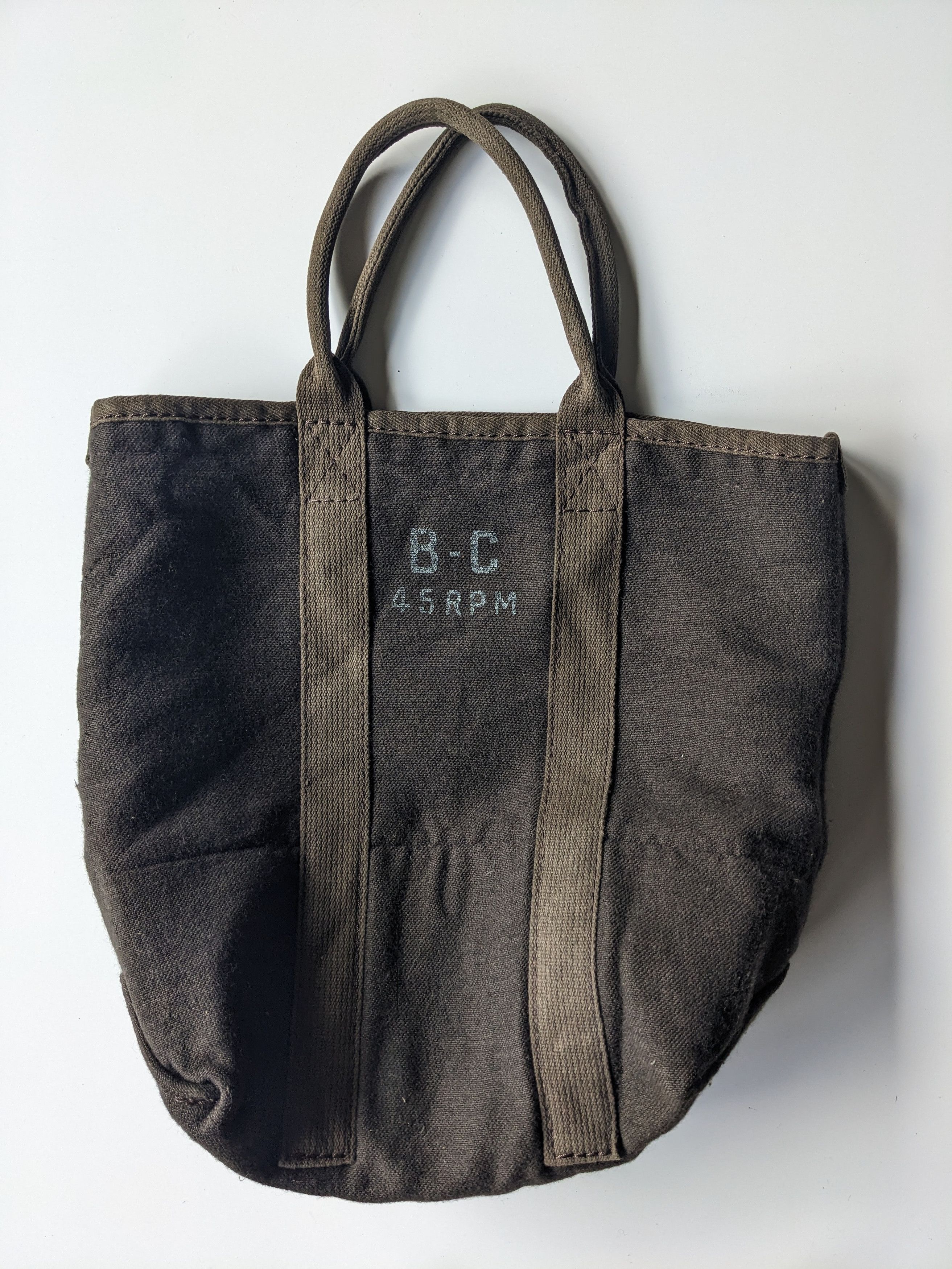 45Rpm Tote Army Wool Bag in Brown, Men's