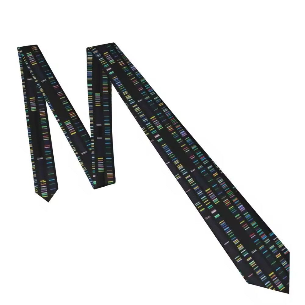 Other Retro Collar Tie Genome Sequence Daily Wear Party Necktie Size ONE SIZE - 3 Thumbnail