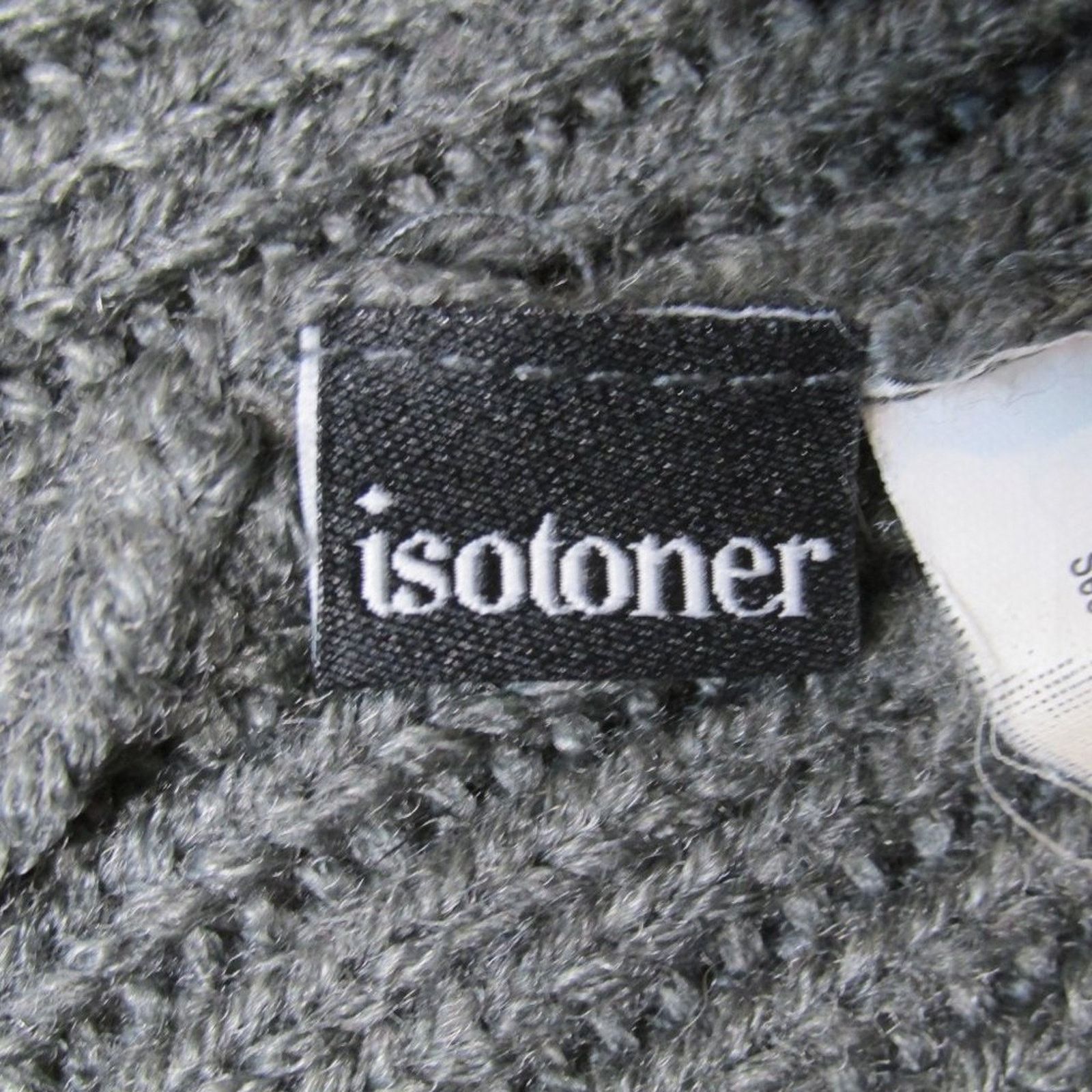 Other Isotoner Acrylic Stretchy Outdoor Grey/Black Cap Beanie Hat Size ONE SIZE - 4 Thumbnail