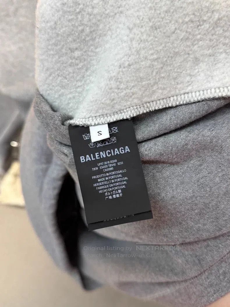 Balenciaga Balenciaga High Neck Short Sleeve Sweatshirt. Size US S / EU 44-46 / 1 - 6 Thumbnail
