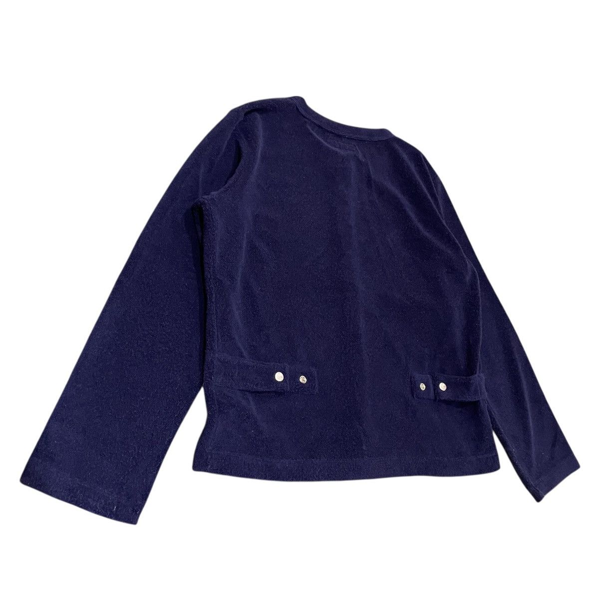 agnes b. Agnes B navy blue terry le petit snap cardigan Size XS / US 0-2 / IT 36-38 - 9 Thumbnail