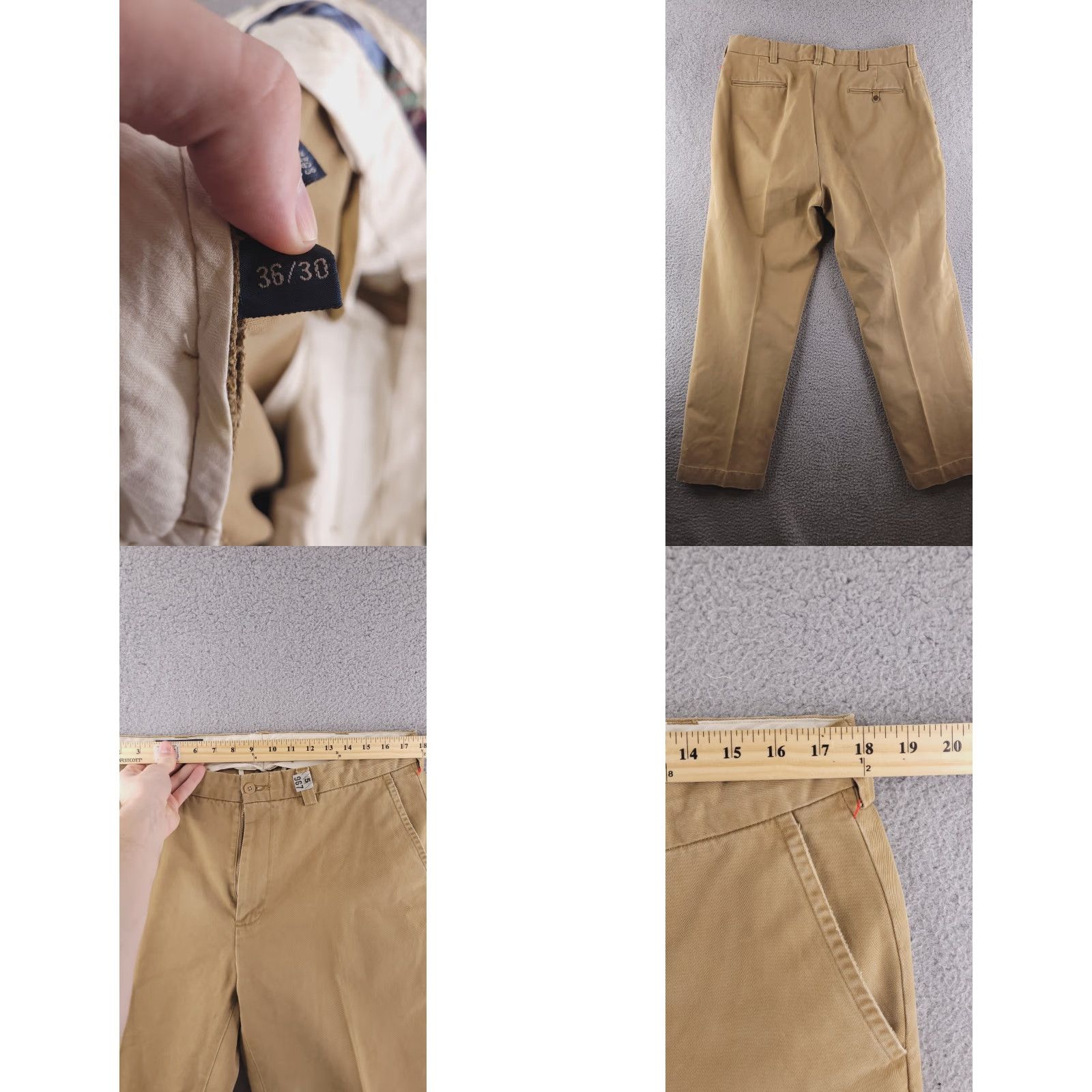 Polo Ralph Lauren Polo Ralph Lauren Pants Mens 36x29 Relaxed Fit Khaki Brown Baggy Khakis Inseam 29 Flat Front 36 Regular Mens Size US M / EU 48-50 / 2 - 8 Thumbnail