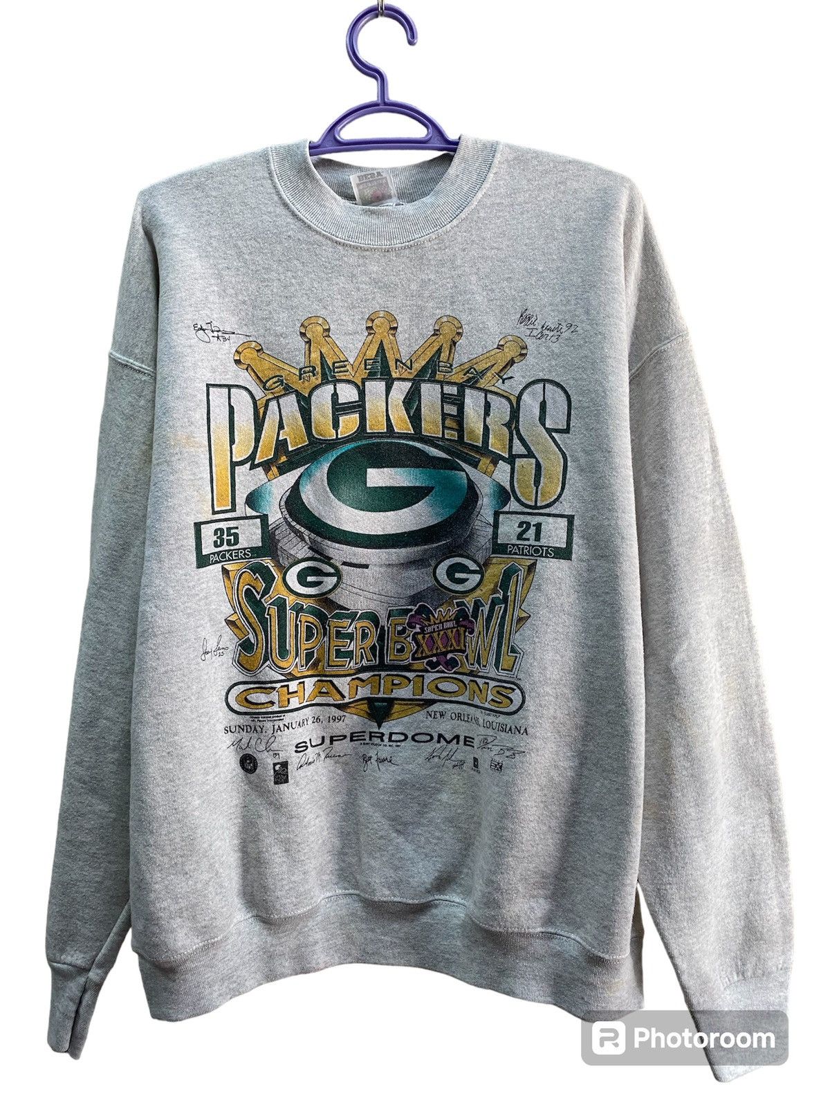Vintage VINTAGE PACKERS SUPER BOWL CHAMPIONSHIP 1997 Size US XL / EU 56 / 4 - 1 Thumbnail
