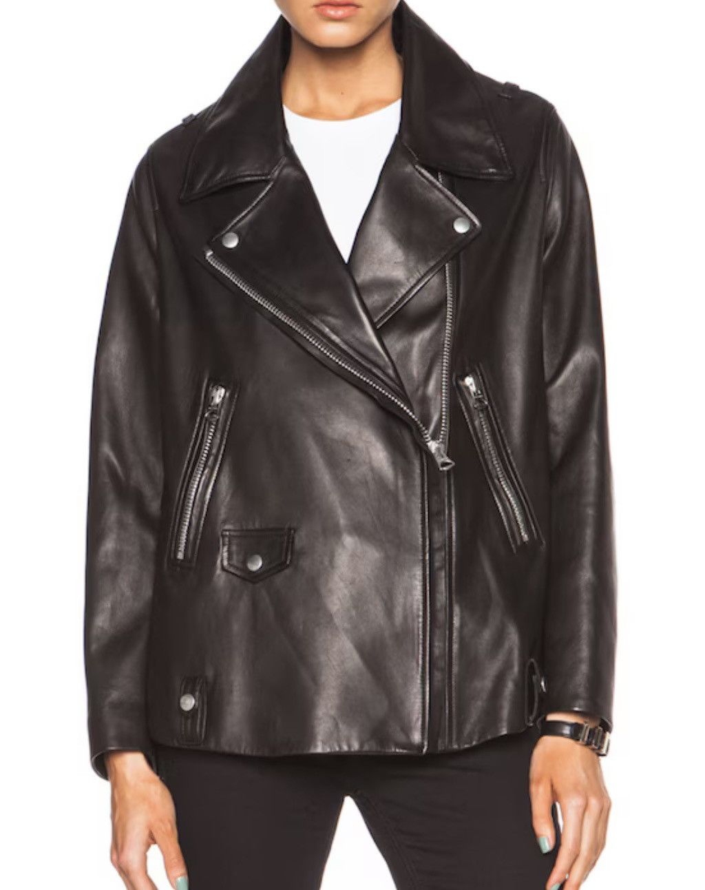 Acne Studios Acne Studios Leather Swift Jacket Size M / US 6-8 / IT 42-44 - 22 Thumbnail