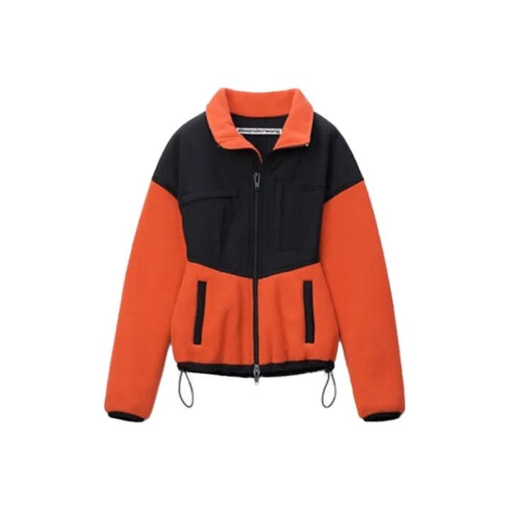 Alexander Wang Alexander Wang FW21 Orange Fleece Jacket 0079 Size L / US 10 / IT 46 - 1 Thumbnail