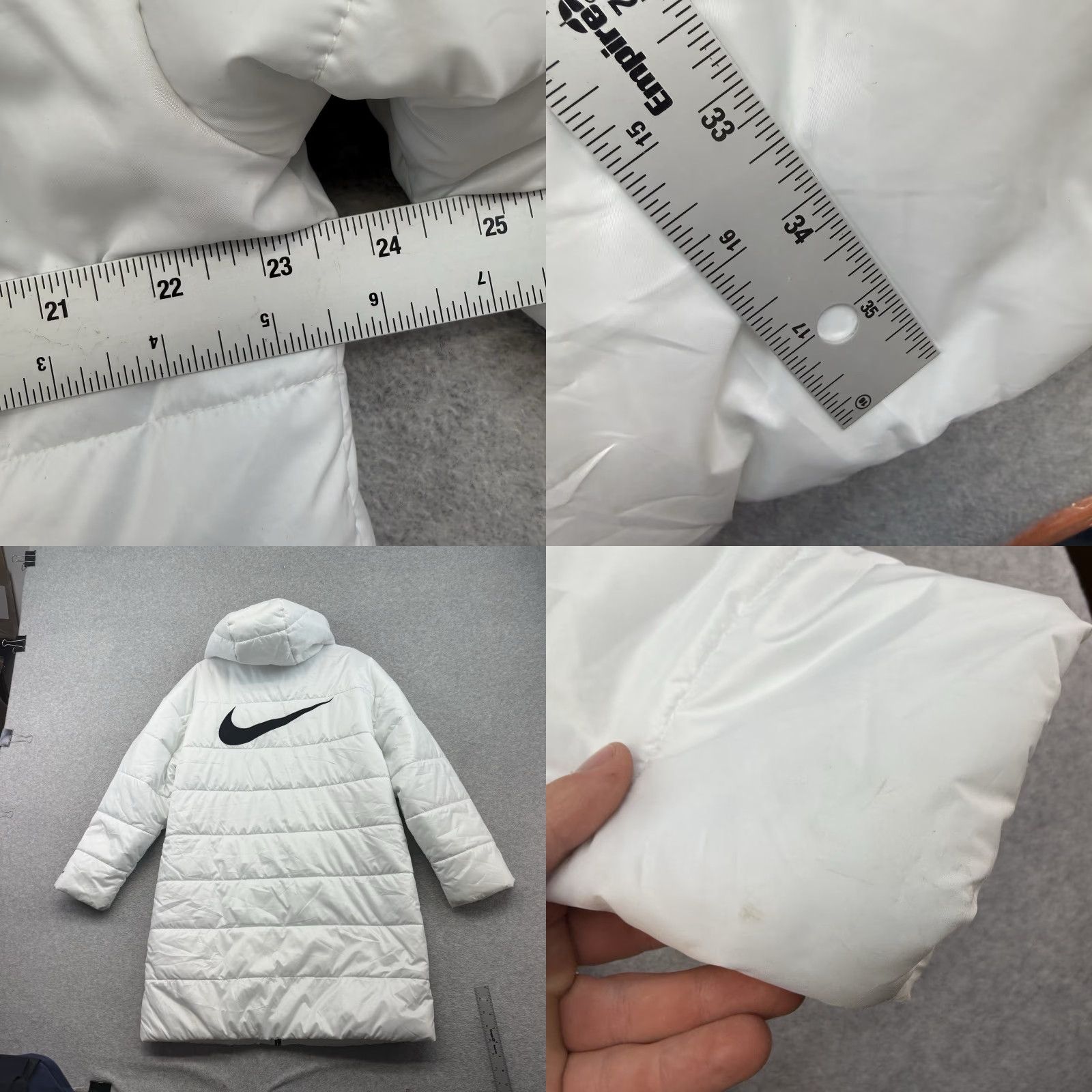 Nike Nike Women's Therma-Fit Repel Quilted Parka White M Coat DJ6999-100 Long Size M / US 6-8 / IT 42-44 - 8 Thumbnail
