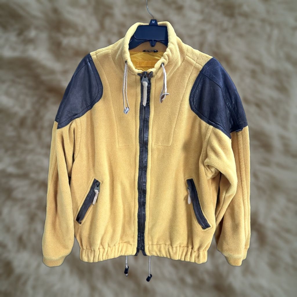 Vintage VINTAGE Killy Jacket Ski Fleece Orange Leather Patch Zip Up Sz L Mens Size US L / EU 52-54 / 3 - 1 Thumbnail