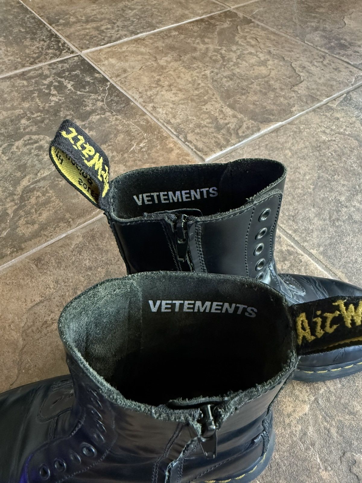 Dr. Martens × Vetements Vetements X Dr. Martens “Border Line” Boots Size US 7.5 / EU 40-41 - 7 Thumbnail