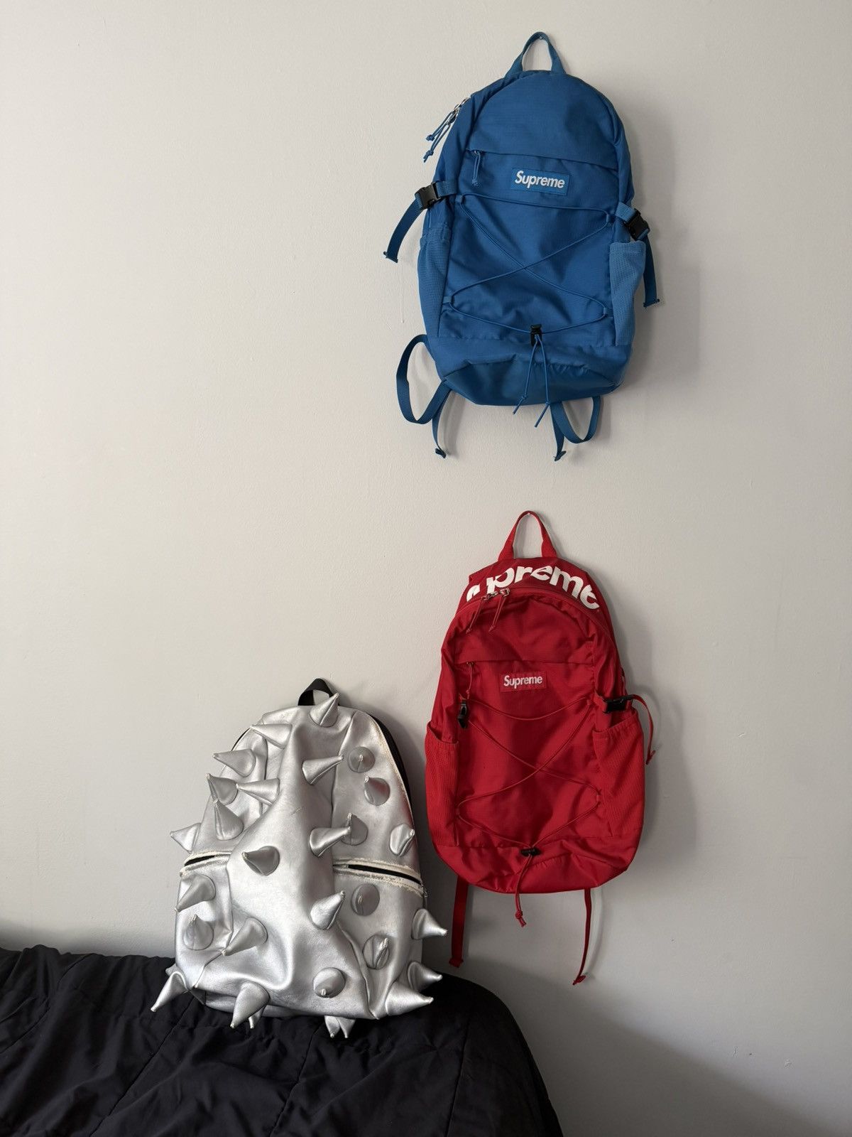 Other Silver MadPax Spiked Leather Backpack Size ONE SIZE - 9 Thumbnail