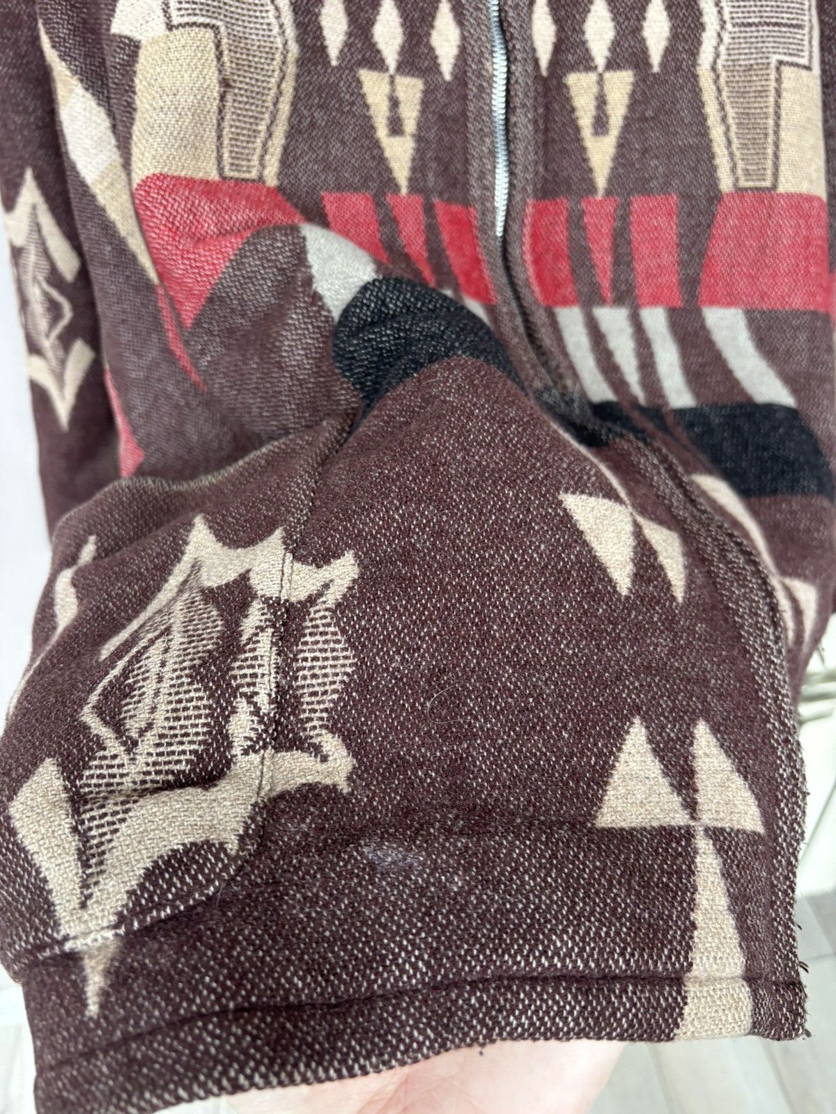 Ralph Lauren Vintage Ralph Lauren Aztec Wool Hooded Jacket Size US L / EU 52-54 / 3 - 17 Thumbnail