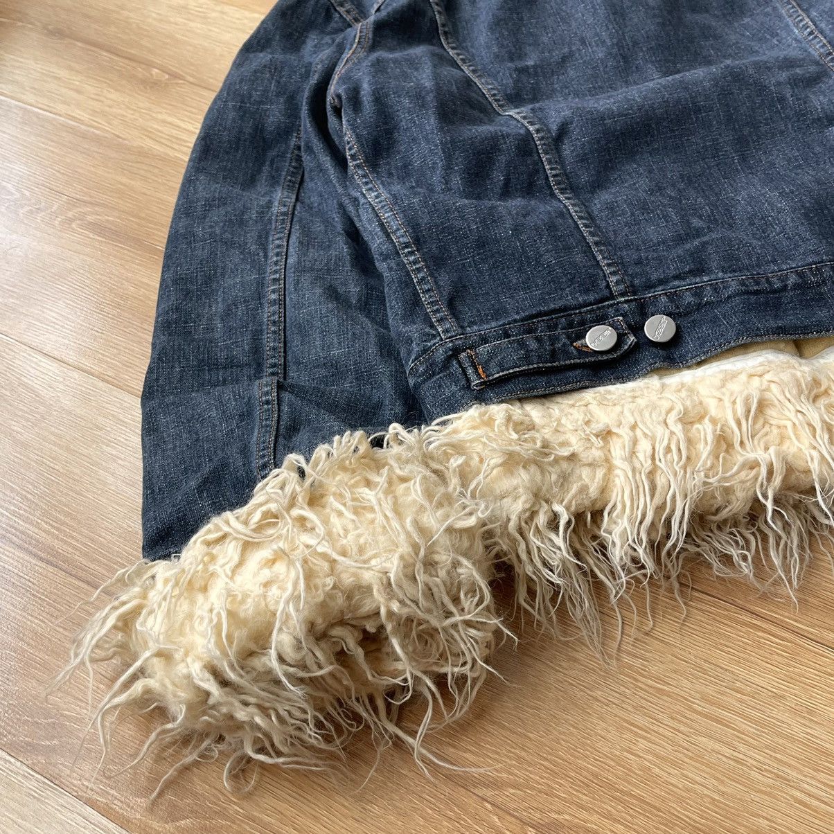 If Six Was Nine Vintage Japanese Faux Fur Denim Jacket LGB Style Size US M / EU 48-50 / 2 - 14 Thumbnail