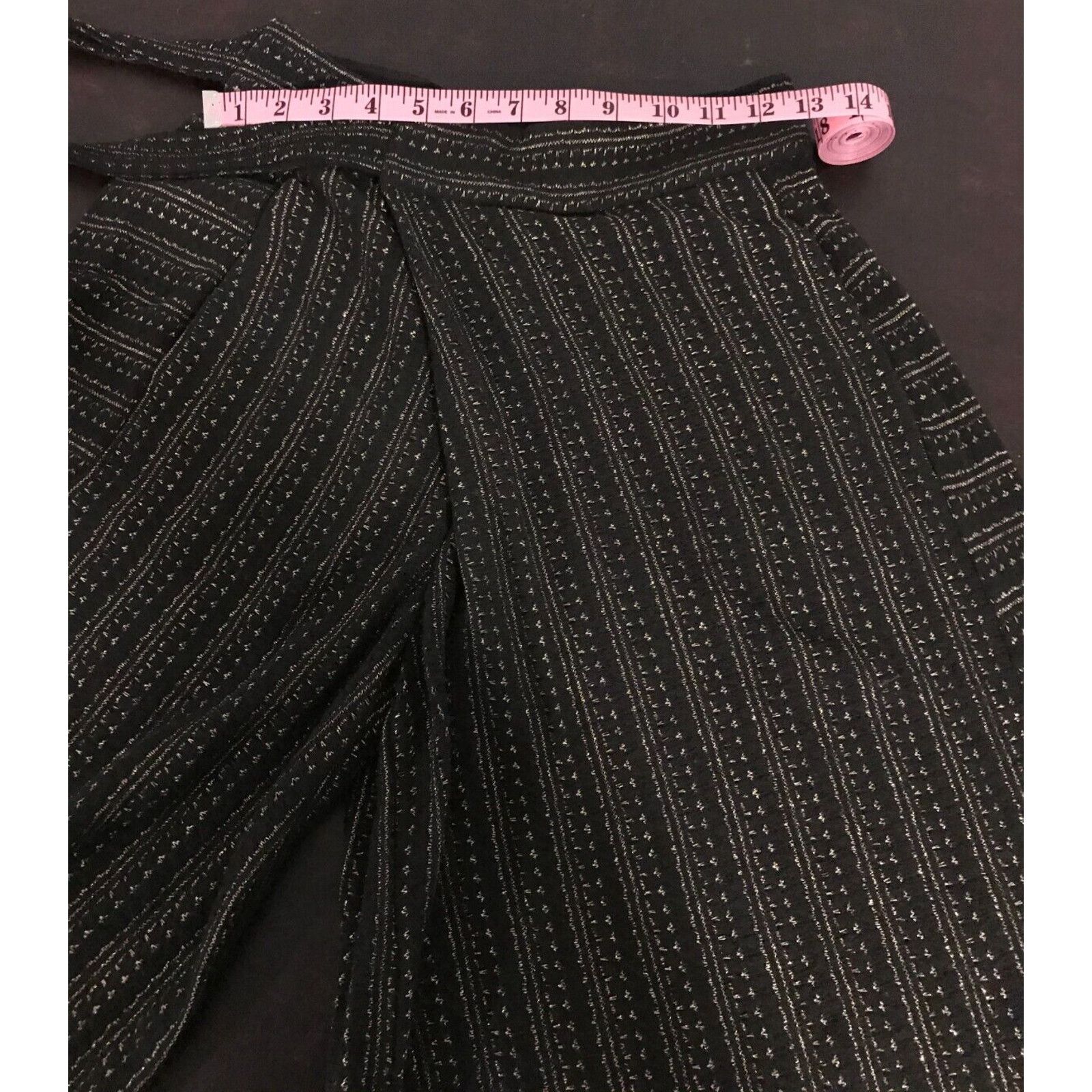 Anthropologie Anthropologie Eva Franco Black Wide Leg Blake Wrap Cropped Size 26" / US 2 / IT 38 - 6 Thumbnail