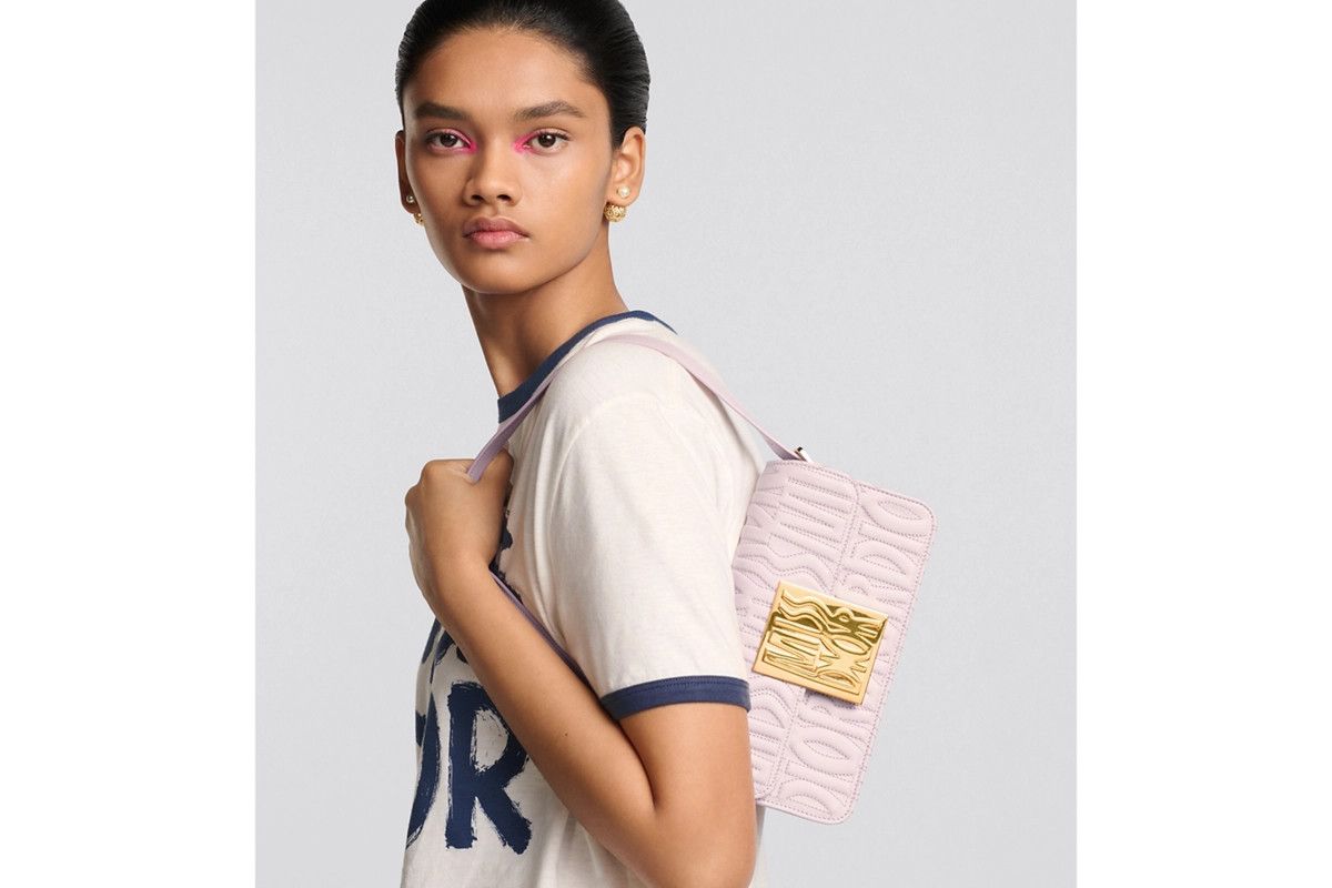 Dior o1bcso1str0226 Size:OS/Miss Dior Flap Bag in Pale Pink Size ONE SIZE - 8 Thumbnail