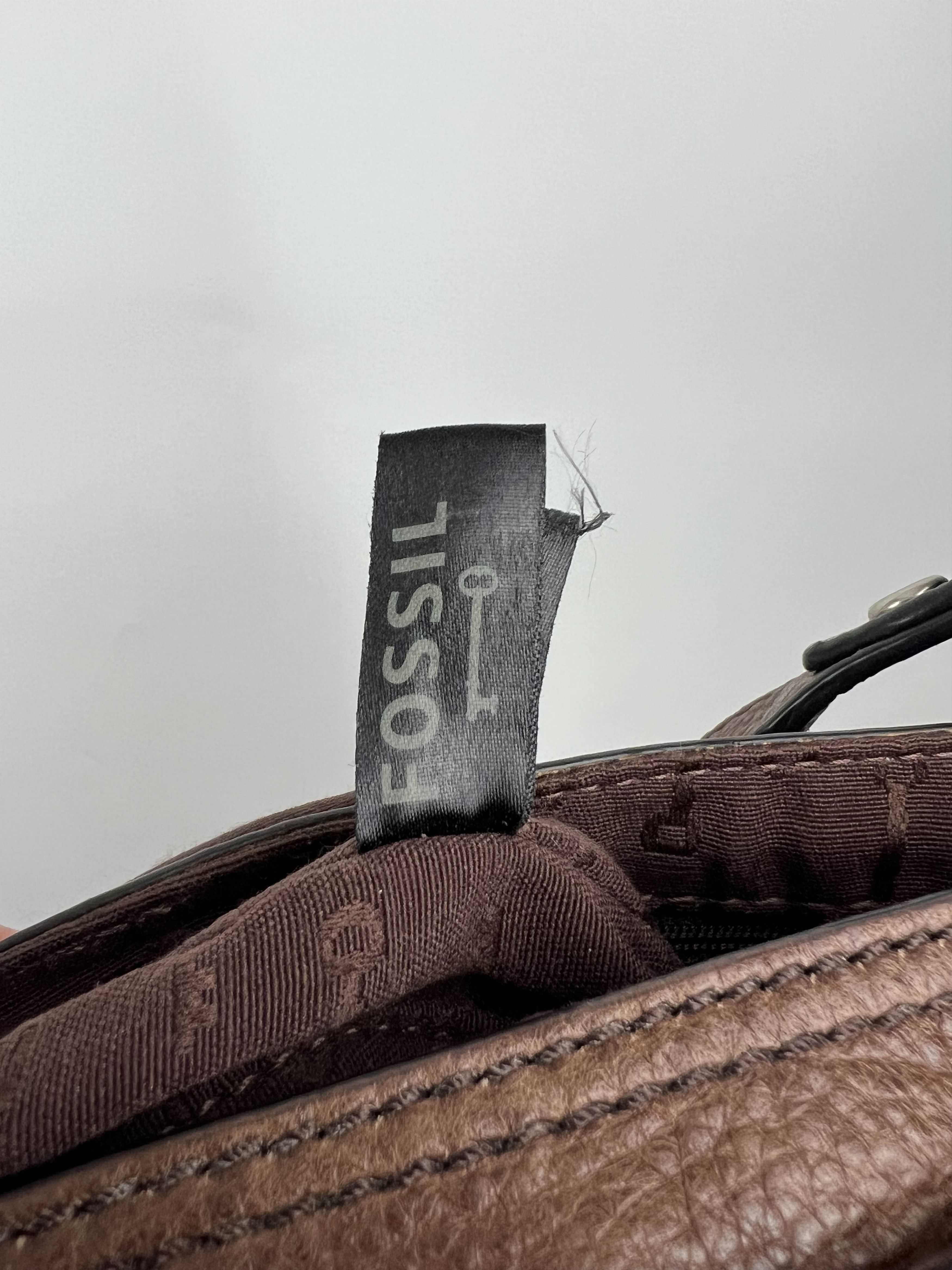 Fossil Fossil Brown Leather Crossbody Bag Size ONE SIZE - 12 Thumbnail
