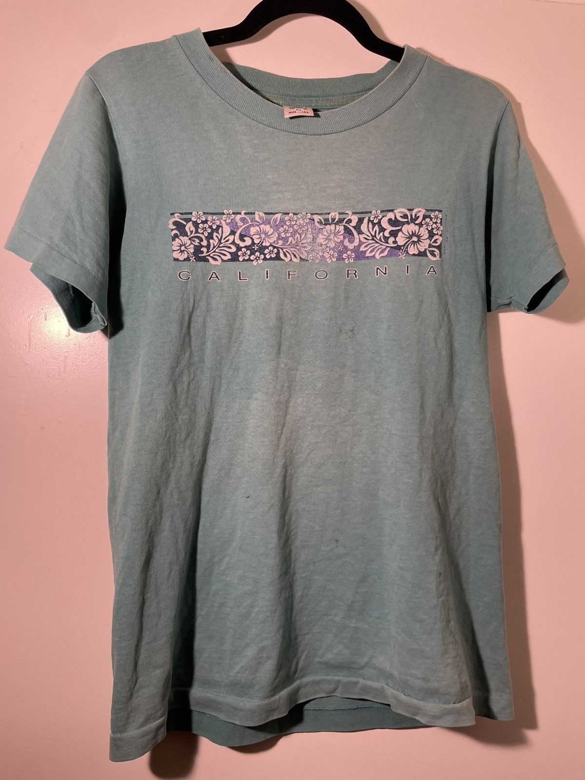 Vintage 90’s VTG Vintage California Flower Floral Retro Tee Shirt Size US L / EU 52-54 / 3 - 1 Thumbnail