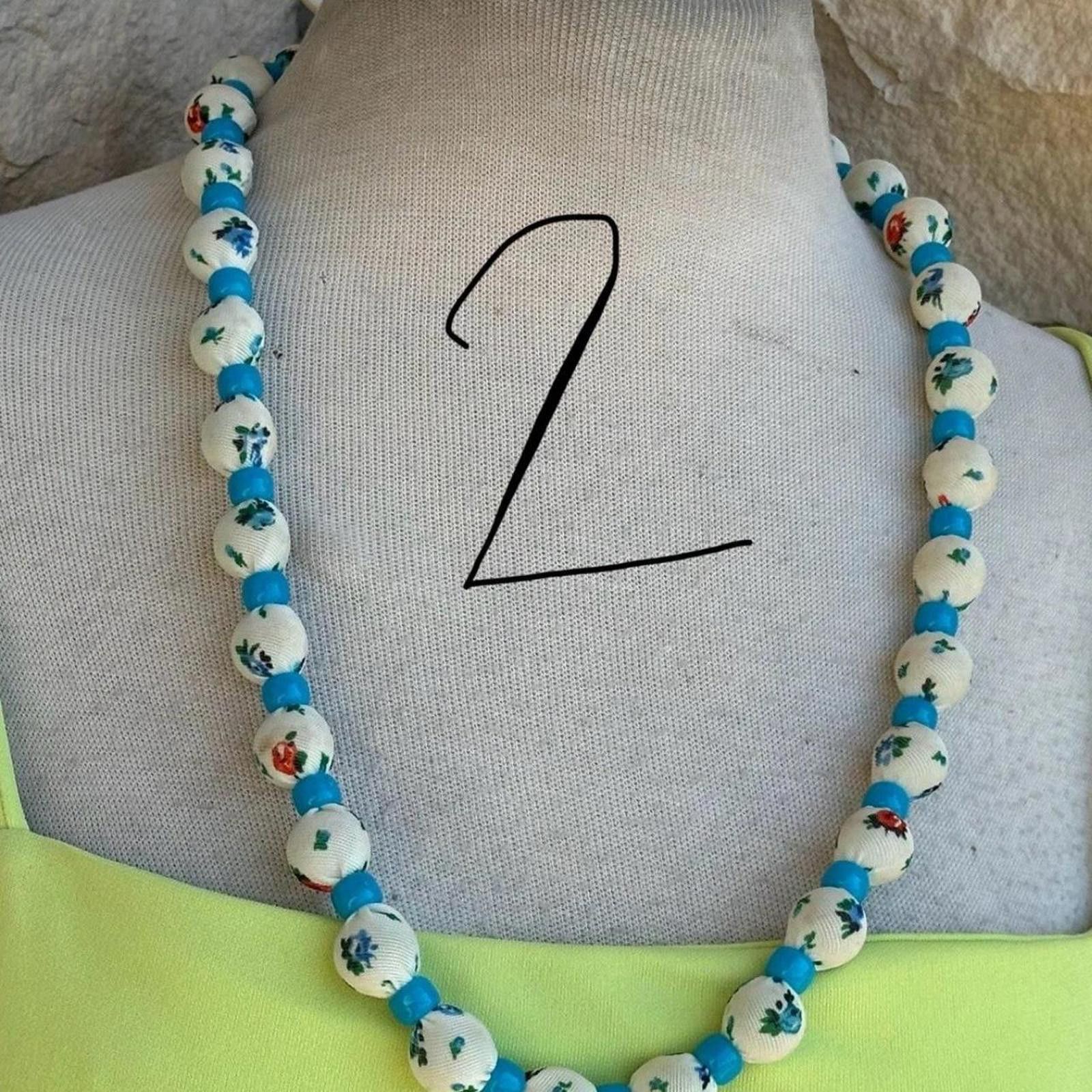 Other Unique vintage floral beaded necklace jewelry Size ONE SIZE - 2 Thumbnail
