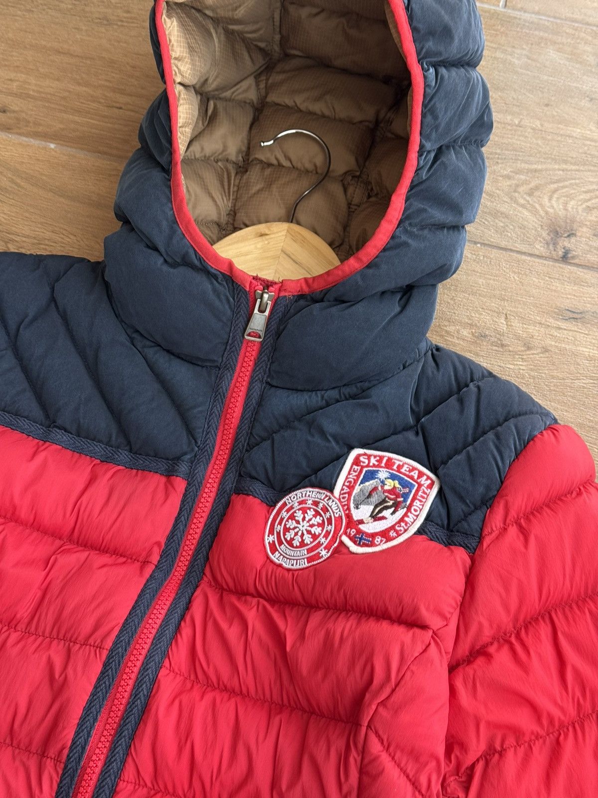 Napapijri × Vintage Napapijiri Articage Mountain W' Outdoor MicroPuffer Jacket Size S / US 4 / IT 40 - 9 Thumbnail