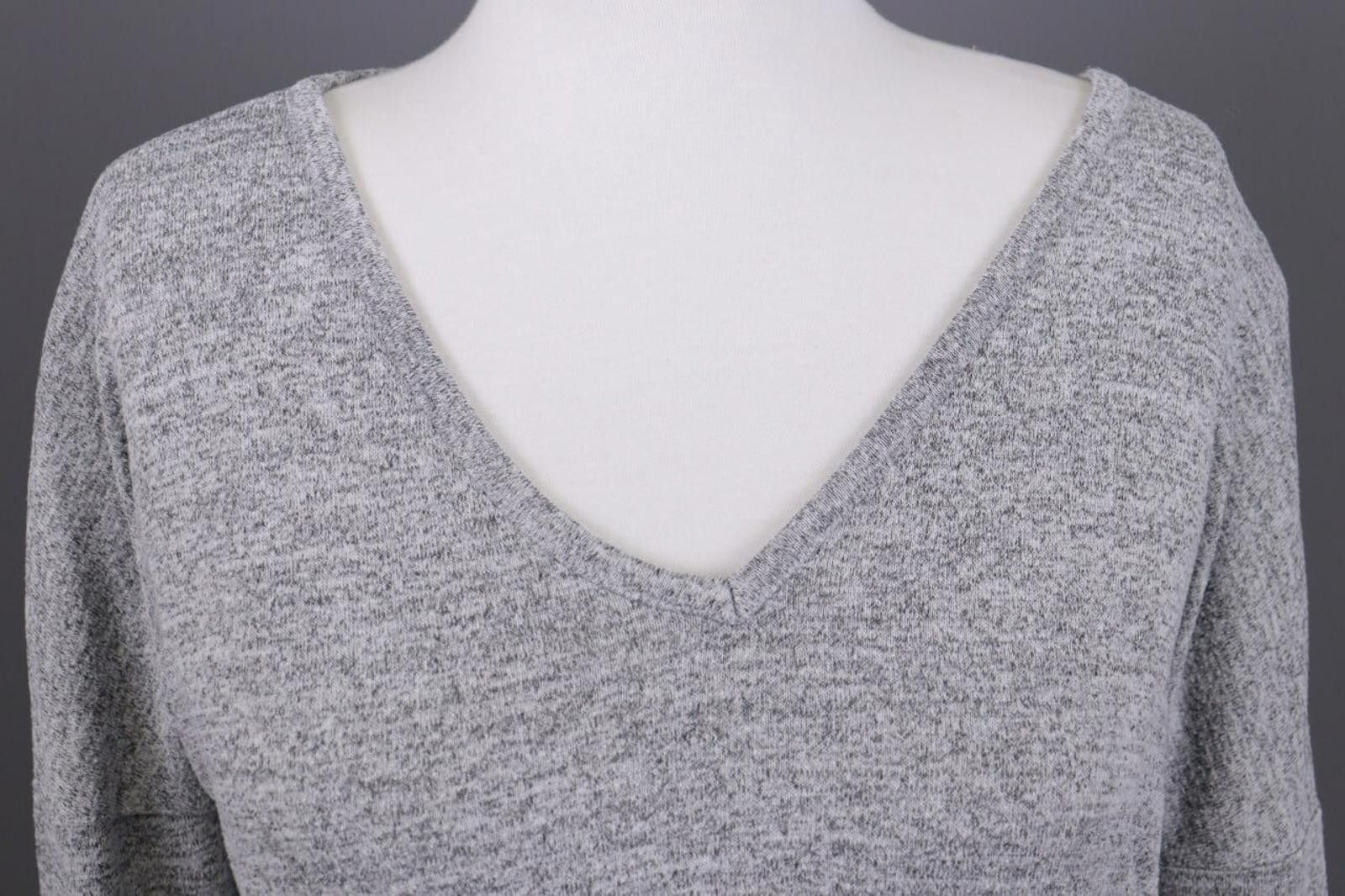 Rag & Bone Rag & Bone Gray V-Neck Knitted Pullover Sweater Size S Size S / US 4 / IT 40 - 4 Thumbnail