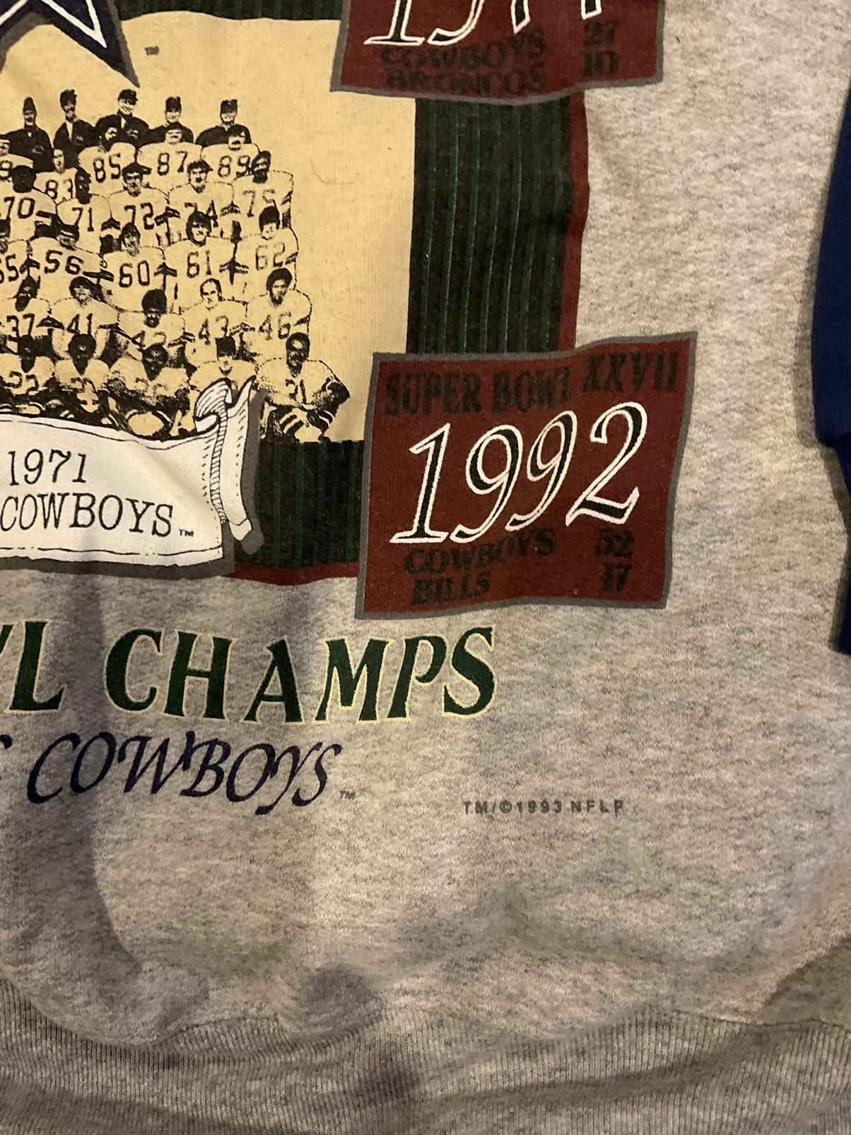 NFL × Vintage Vintage 1992 Dallas Cowboys crewneck sweatshirt Size US XL / EU 56 / 4 - 2 Thumbnail