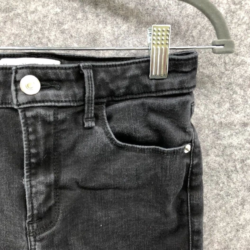 Abercrombie & Fitch Abercrombie & Fitch The Super Skinny Mid Rise Jeans Womens 2P 26 Black Denim Cotton Blend Zip Button Stretch Petite Short / 2S Small? Size 26" / US 2 / IT 38 - 5 Thumbnail