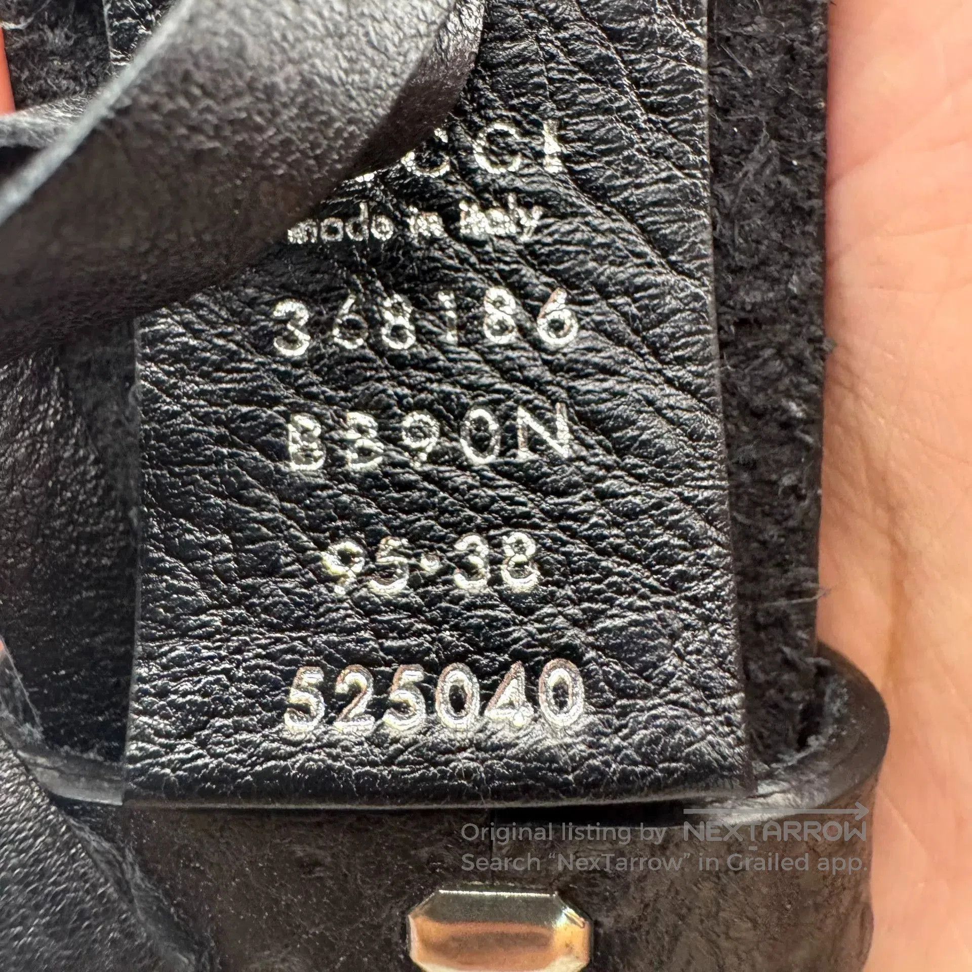 Gucci Gucci Wild Cow Leather Black Belt 95 3.8cm. Size ONE SIZE - 4 Thumbnail