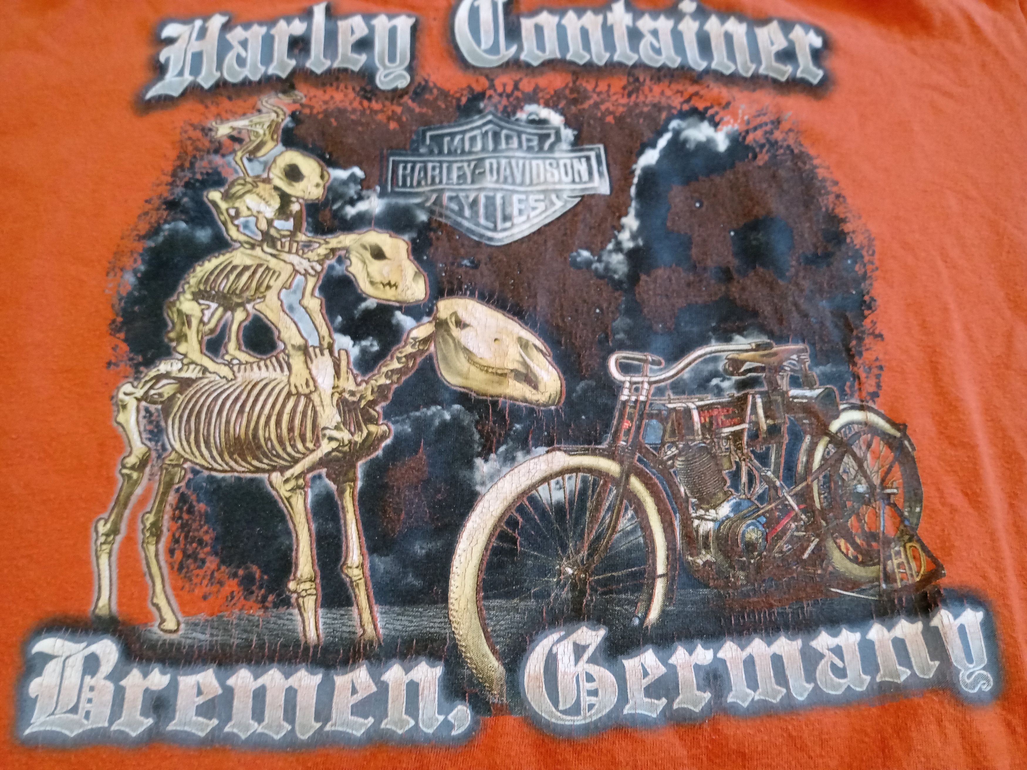 Harley Davidson Harley Davidson Bad to the Chrome Moto Shirt Bremen Germany Size US XL / EU 56 / 4 - 9 Thumbnail