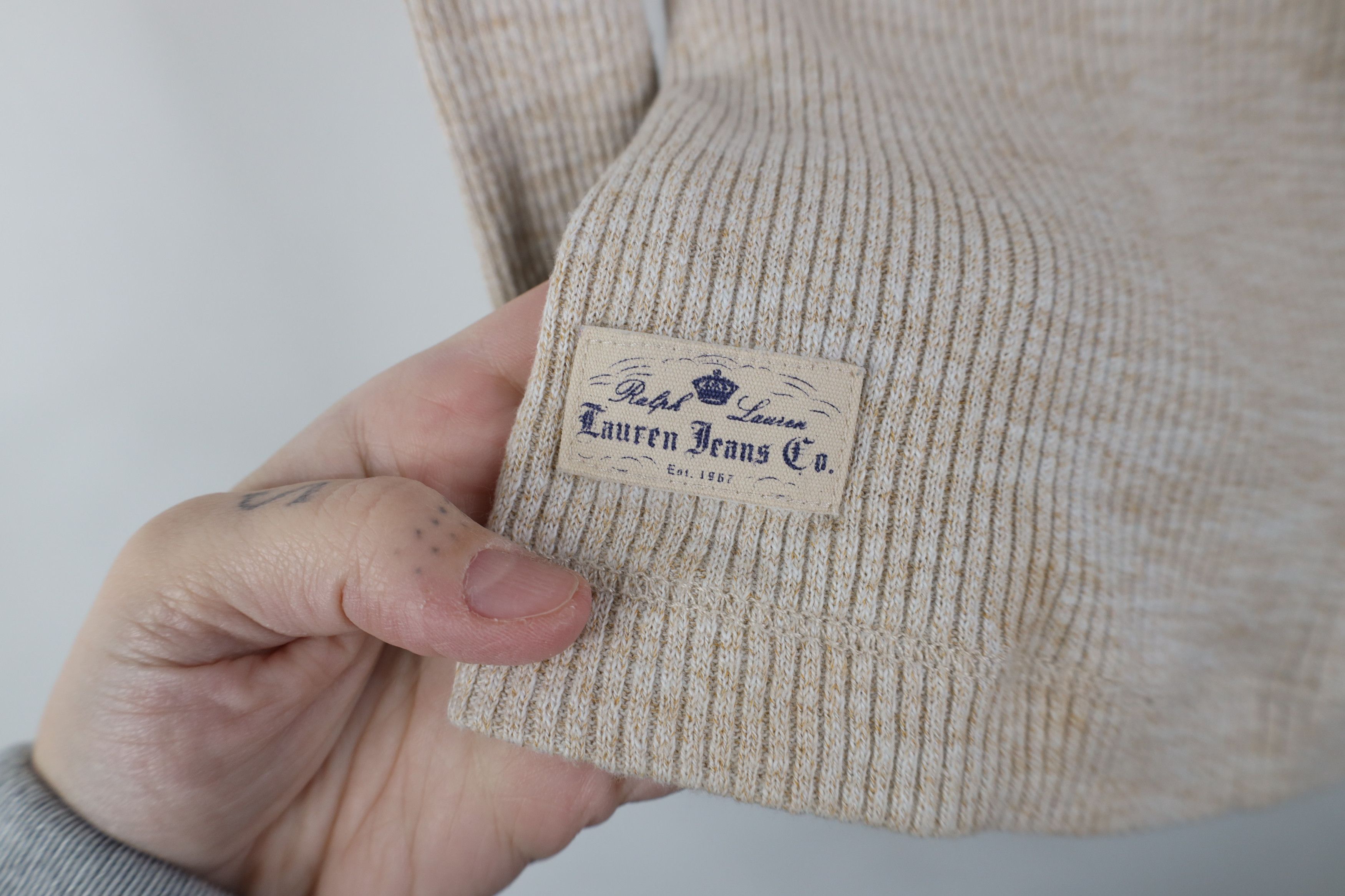 Ralph Lauren Vintage 90s Ralph Lauren Ribbed Knit Long Sleeve T-Shirt Size L / US 10 / IT 46 - 8 Thumbnail