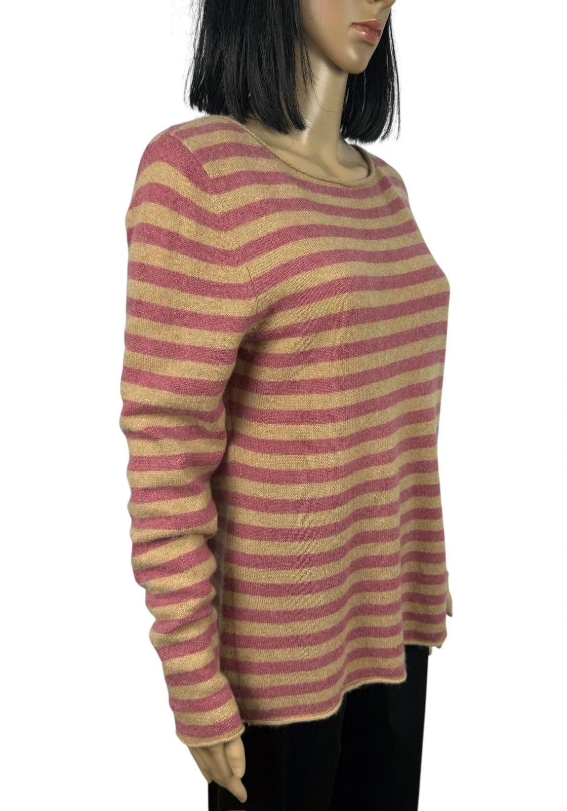 Other Marie Lund Pure Cashmere Striped Jumper size XXL Size XXL / US 16-18 / IT 52-54 - 3 Thumbnail