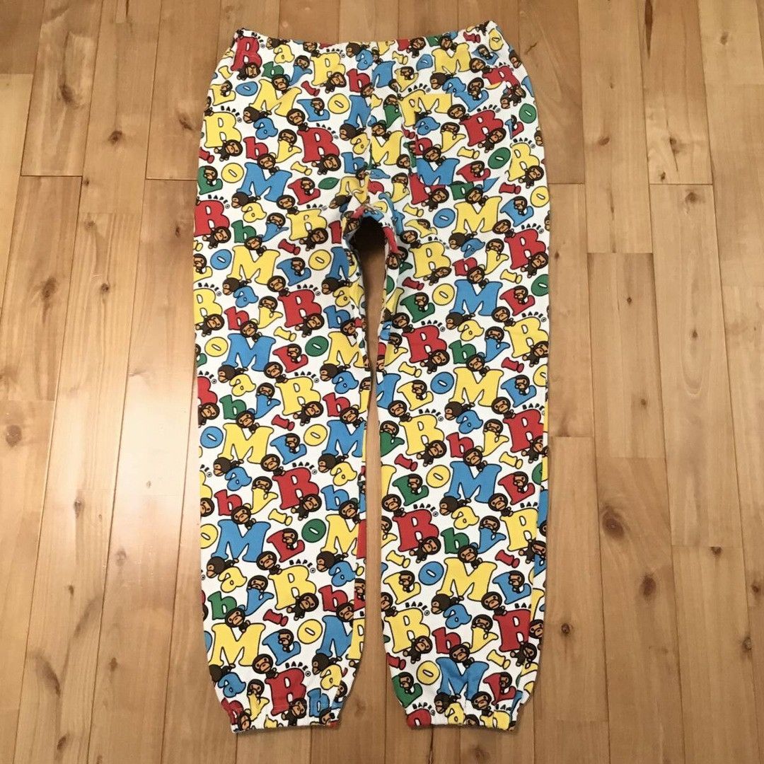 Bape BAPE MILO LOGO Sweat pants a bathing ape ★size L Size US 34 / EU 50 - 3 Thumbnail