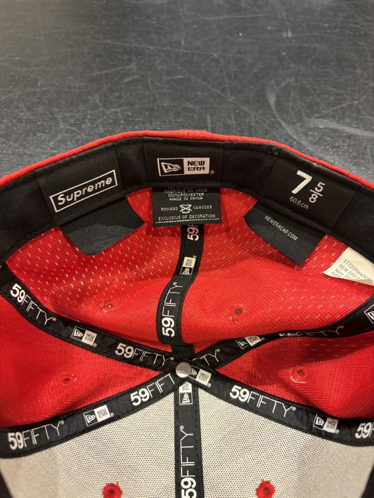 Supreme Supreme X New Era Mesh 6 Panel Hat Size ONE SIZE - 5 Thumbnail
