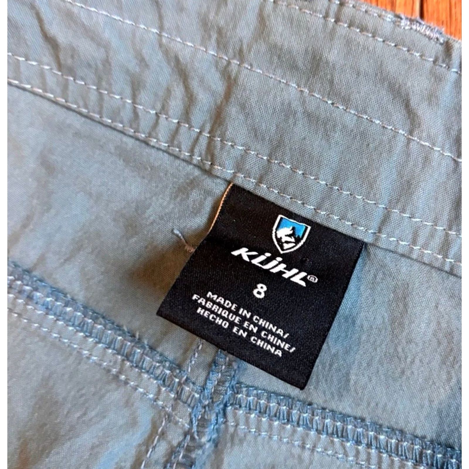 Vintage Kuhl Womens Splash Cargo Hiking Shorts Blue Cotton Stretch Size 8 10" inseam Size 30" / US 8 / IT 44 - 7 Thumbnail