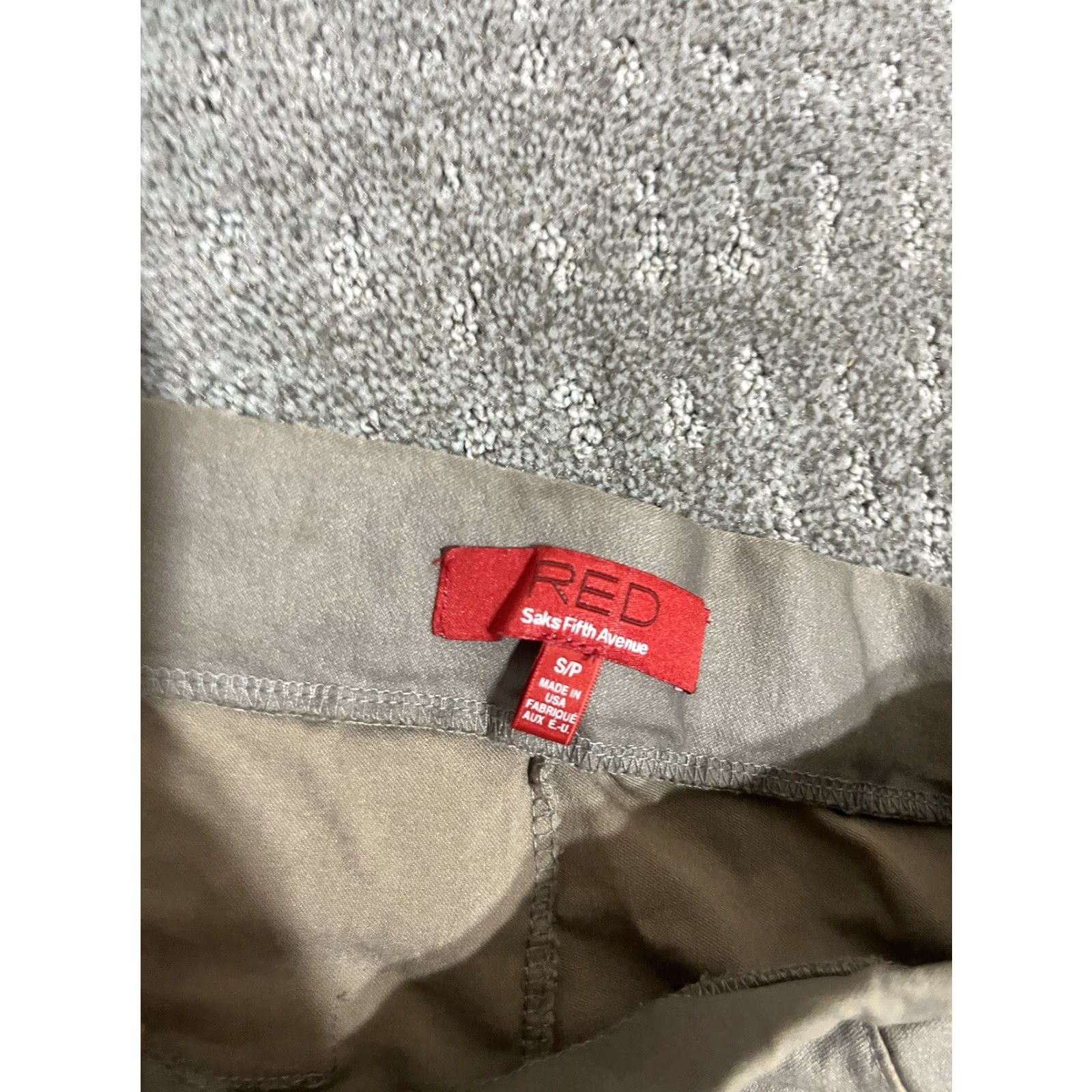 Saks Fifth Avenue Red Saks Fifth Avenue Women Pants S Beige Brown Rayon Blend Casual Size 28" / US 6 / IT 42 - 5 Thumbnail