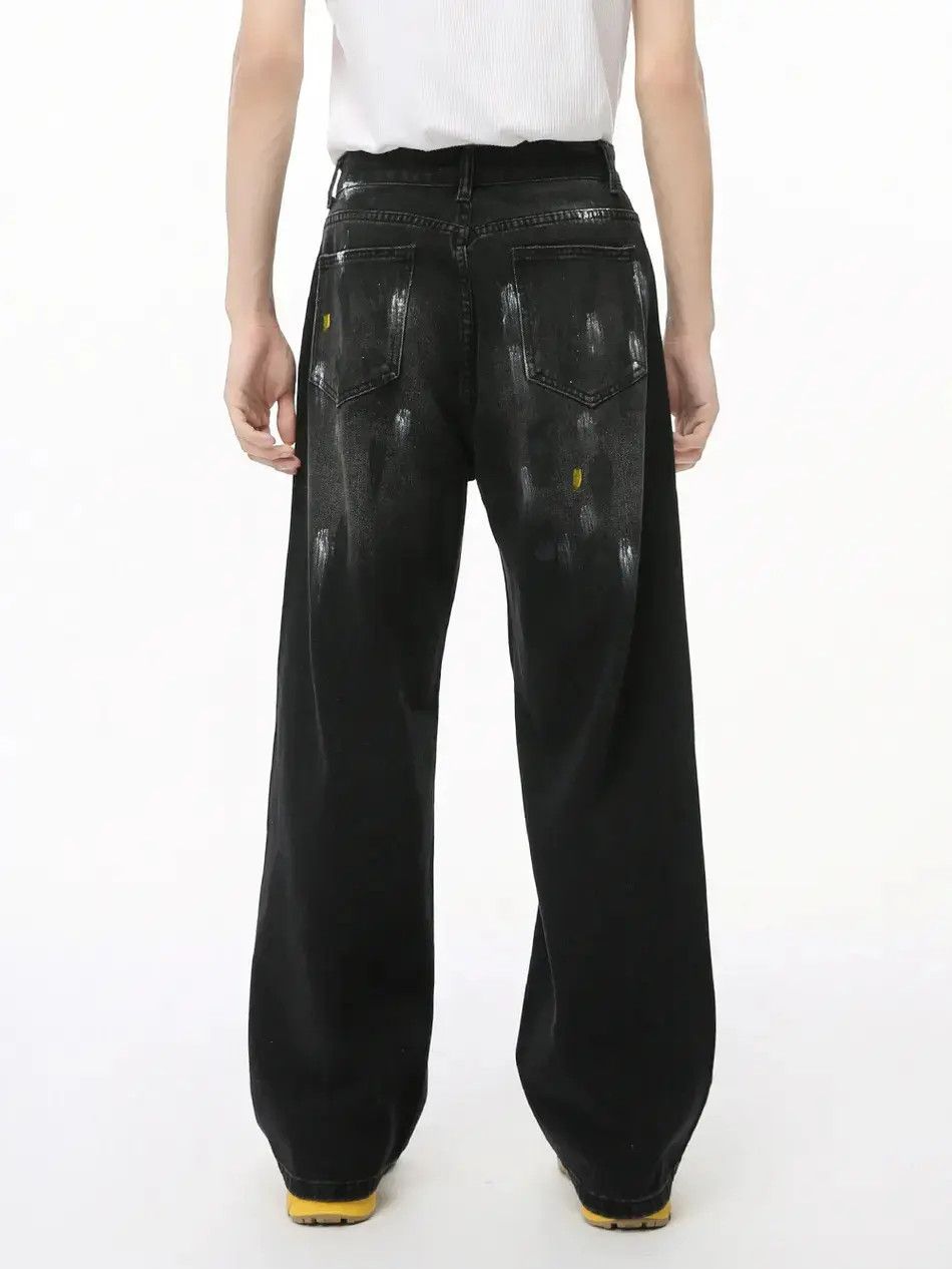 Japanese Brand Retro loose high street graffiti jeans Size US 32 / EU 48 - 5 Thumbnail