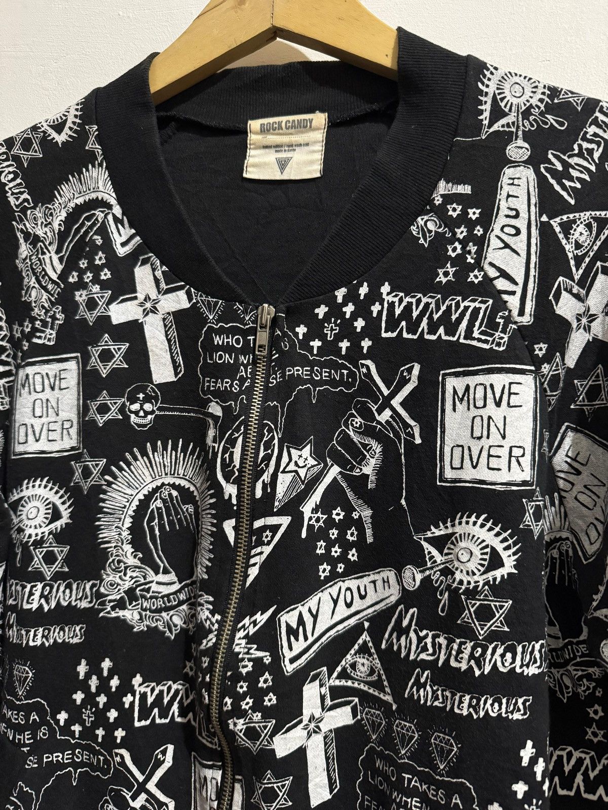 Hysteric Glamour Y2k Rock Candy skull ifsixwasnine bomber Size US M / EU 48-50 / 2 - 4 Thumbnail