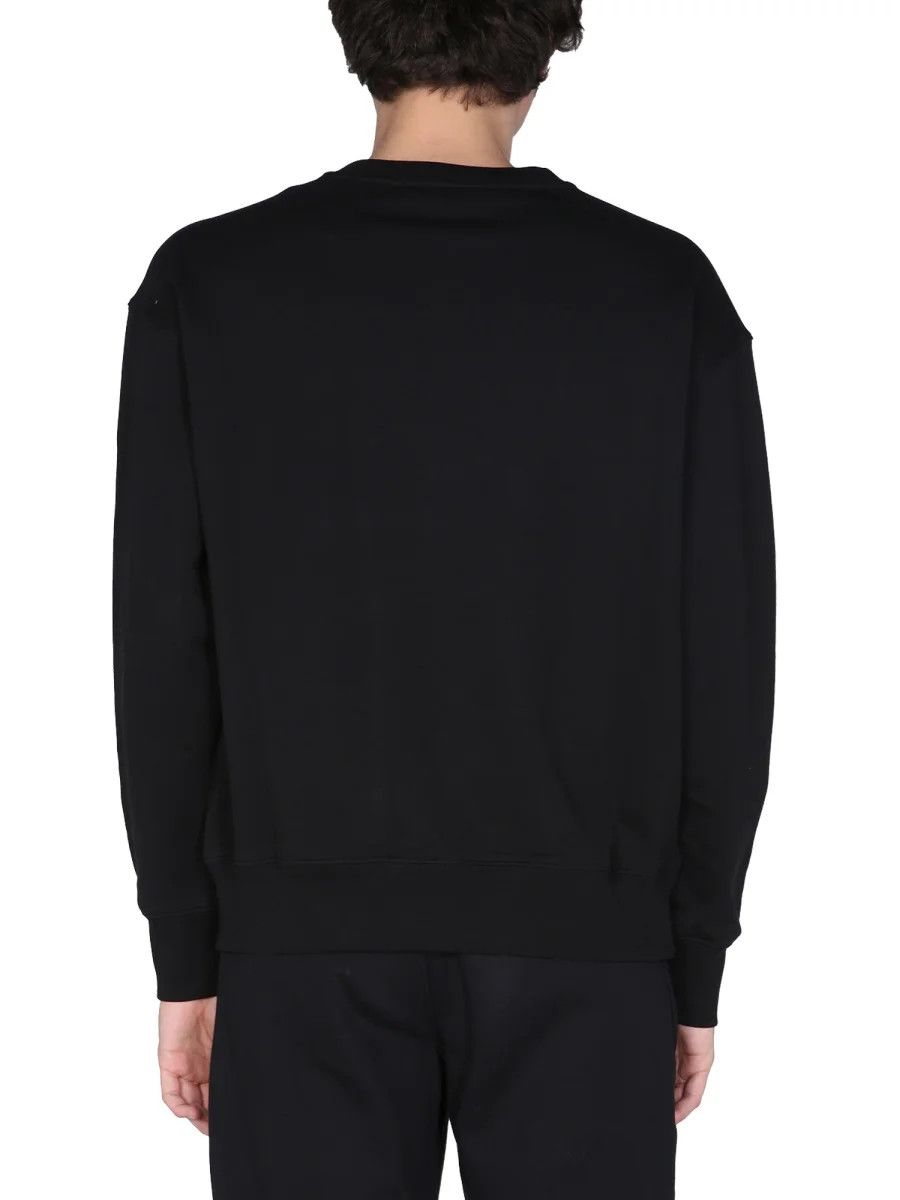 Moschino o1y0225 Logo Crewneck Sweatshirt in Black Size US S / EU 44-46 / 1 - 3 Thumbnail