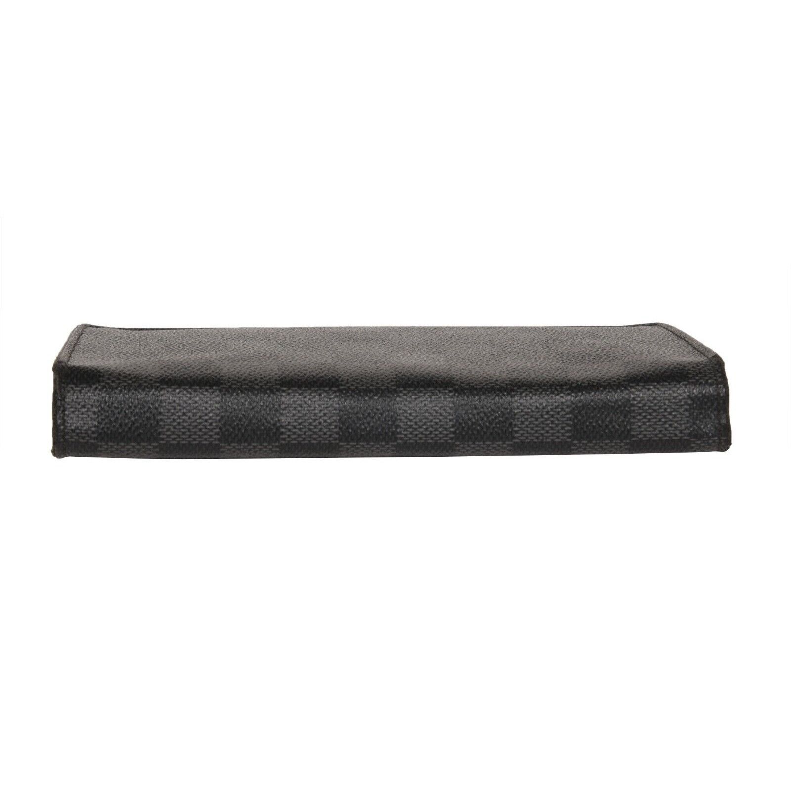 Louis Vuitton Brazza Long Wallet Black Damier Graphite 16 Canvas - 02347 Size ONE SIZE - 12 Thumbnail
