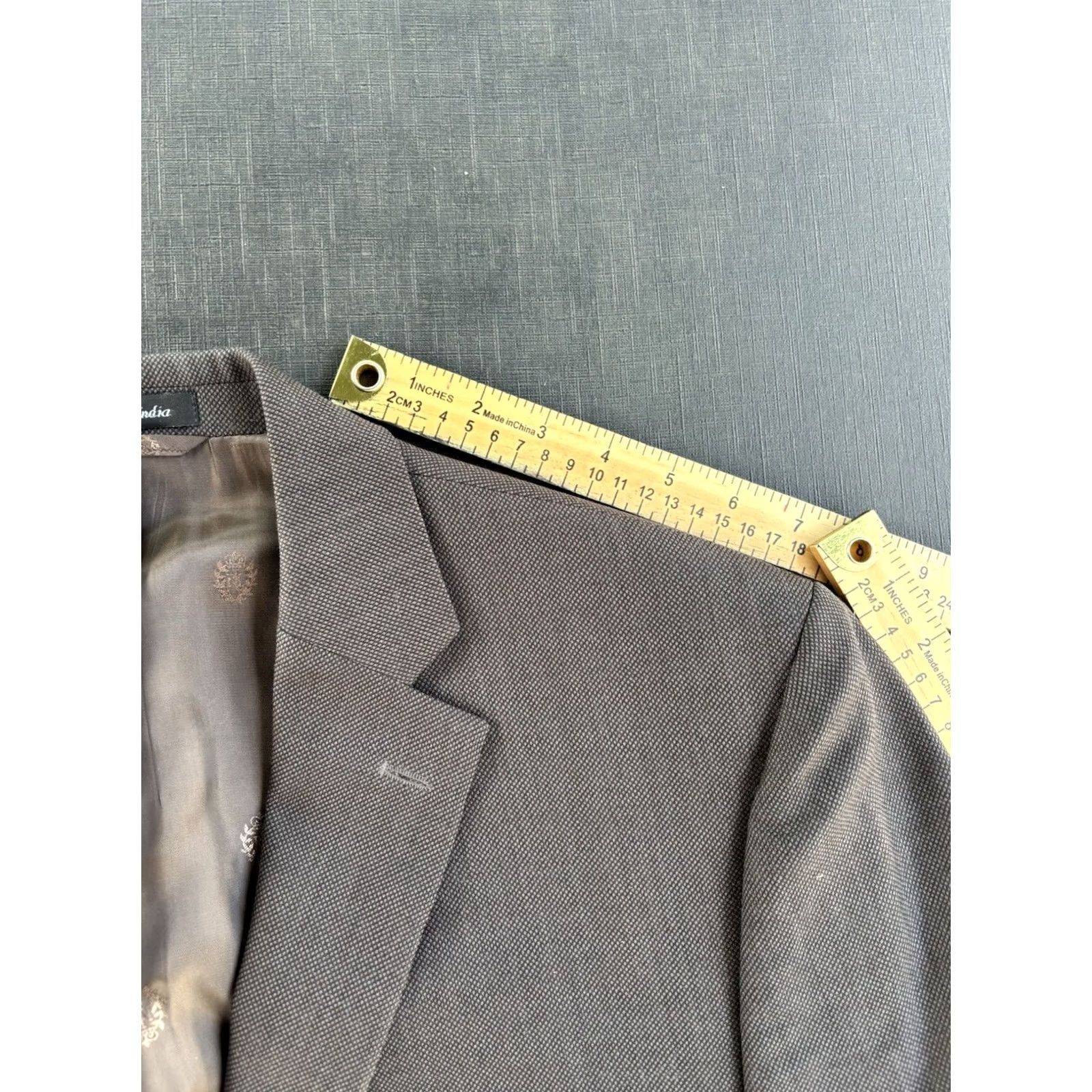 Ralph Lauren Ralph Lauren Suit 3 Piece Brown Wool 42R 2-Button Single-Breasted Jacket/Blazer/Vest/Pants 36x29 Mens Reg Professionals Wedding Size 42R - 6 Thumbnail