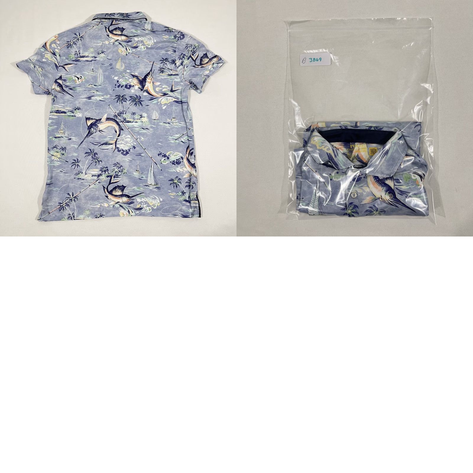 Polo Ralph Lauren Polo Ralph Lauren Polo Shirt Mens Medium Pro Allover Marlin Sailing Performance Size US M / EU 48-50 / 2 - 8 Thumbnail