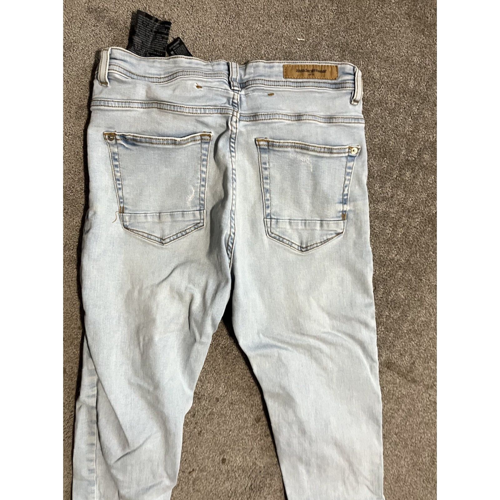 Zara Zara Trafaluc Denim Women's Size 31 Blue Skinny Light Wash Cotton Blend Jeans Size 24" / US 00 / IT 34 - 2 Thumbnail