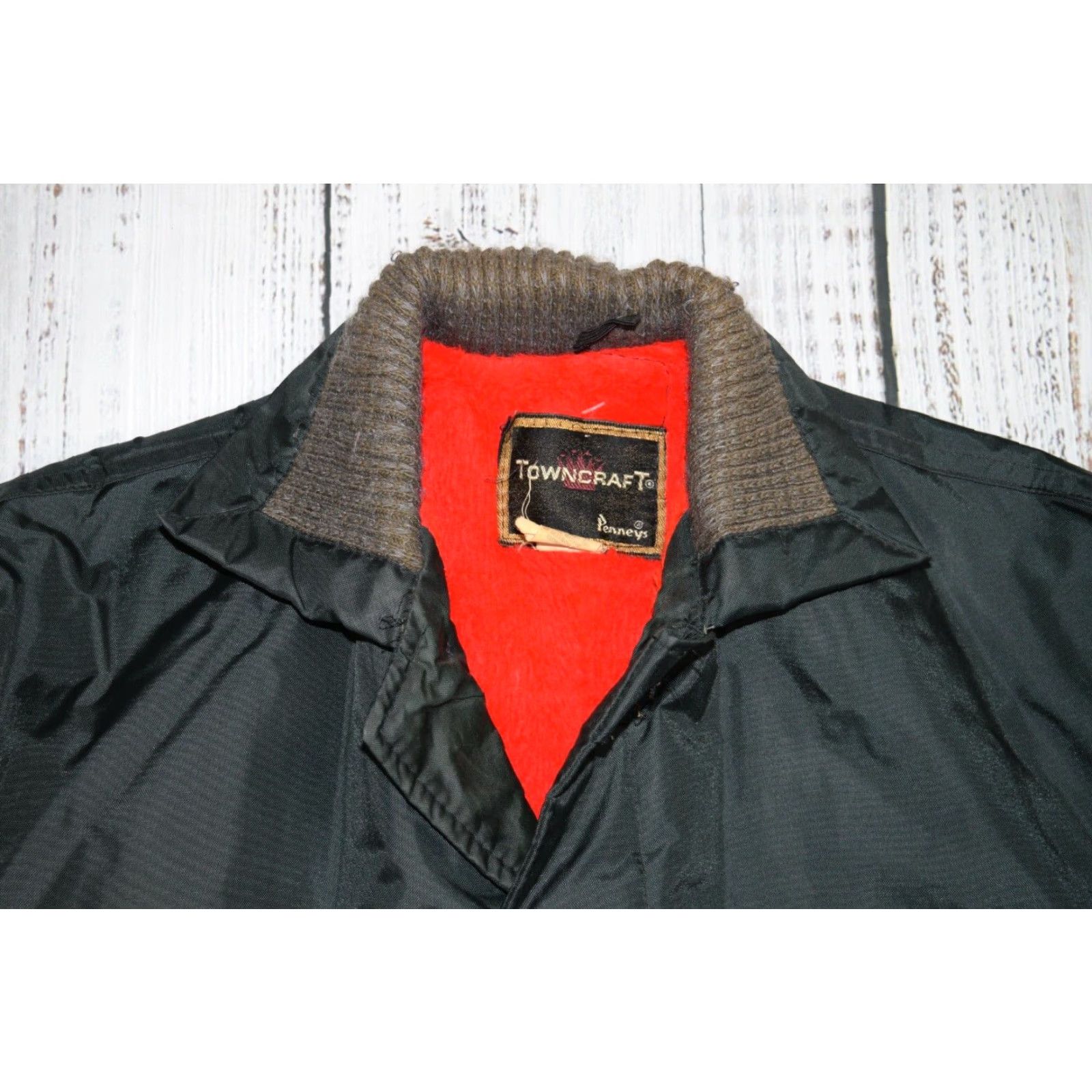 Rains VINTAGE 60S TOWNCRAFT PENNEYS JACKET SHERPA LINED RAIN CHIN STRAP SZ 42 NYLON Size US XS / EU 42 / 0 - 2 Thumbnail