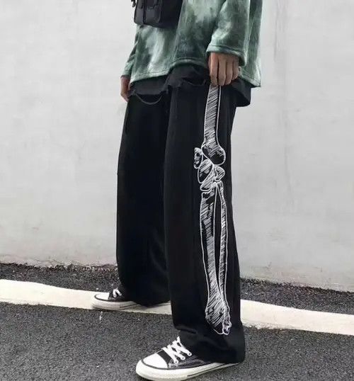Jean skeleton sweatpants japanese style vintage Size US 32 / EU 48 - 2 Thumbnail