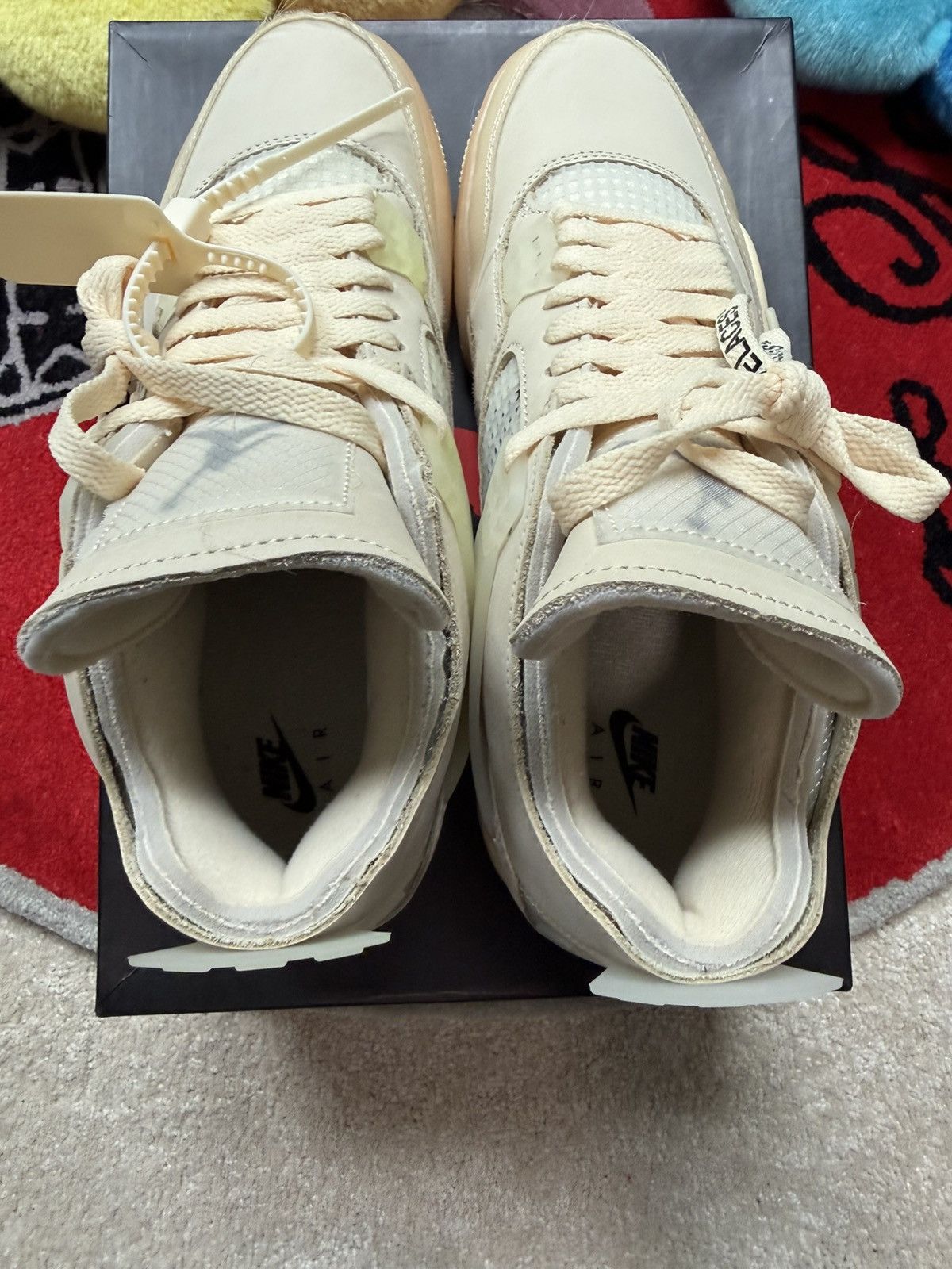 Nike × Off-White Nike Off-White Air Jordan 4 Sail Size US 9 / EU 42 - 8 Thumbnail