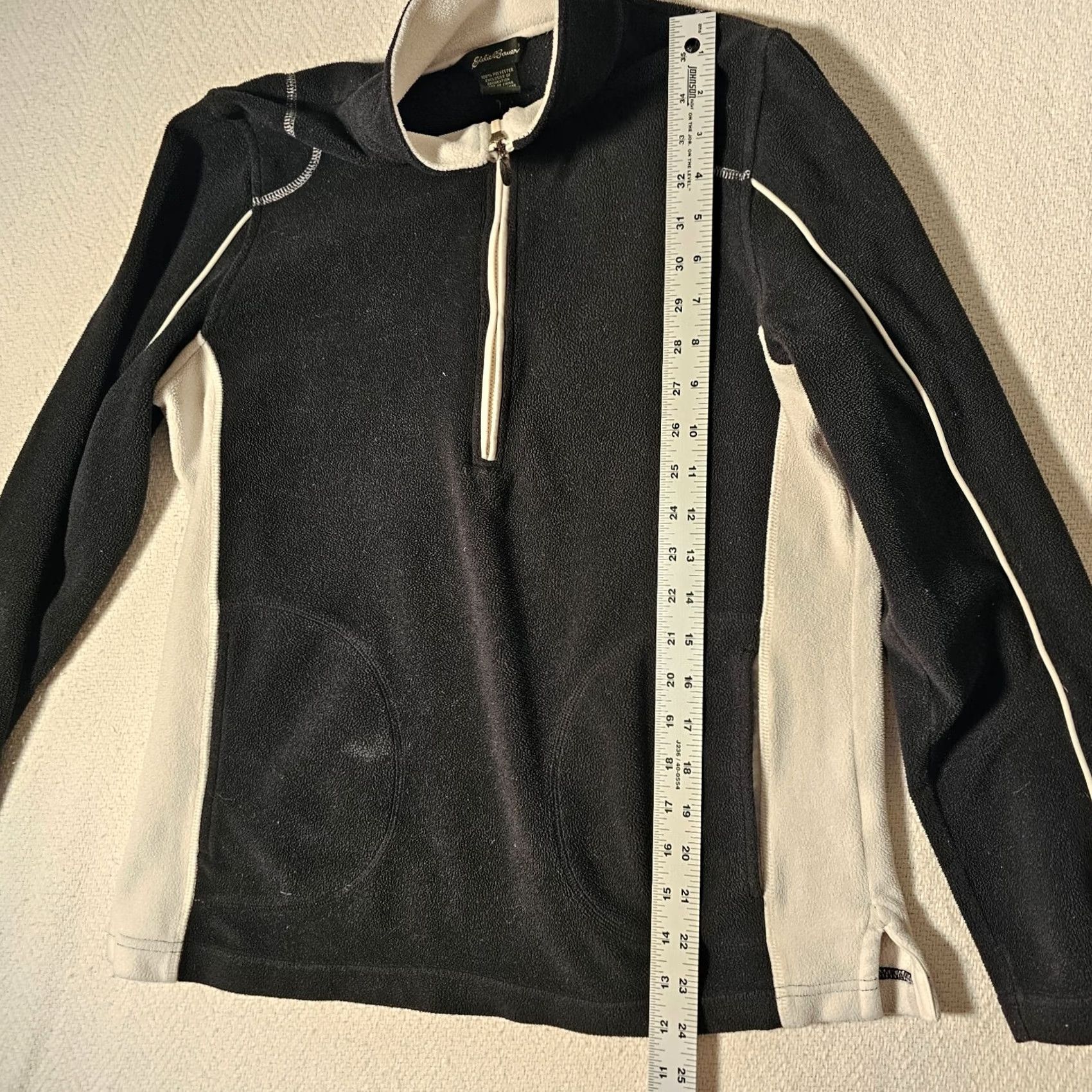 Eddie Bauer Eddie Bauer Women's Size Medium Black Half Zip Long Sleeve Knit Pullover Sweater Size M / US 6-8 / IT 42-44 - 7 Thumbnail