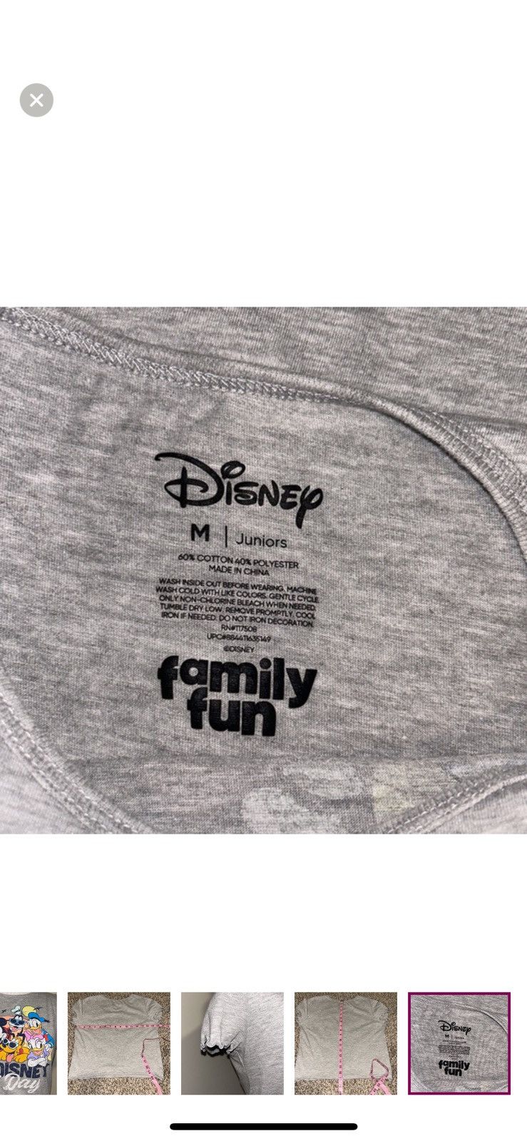 Disney Disney medium sensational‎ 6 cropped tee Size M / US 6-8 / IT 42-44 - 5 Thumbnail