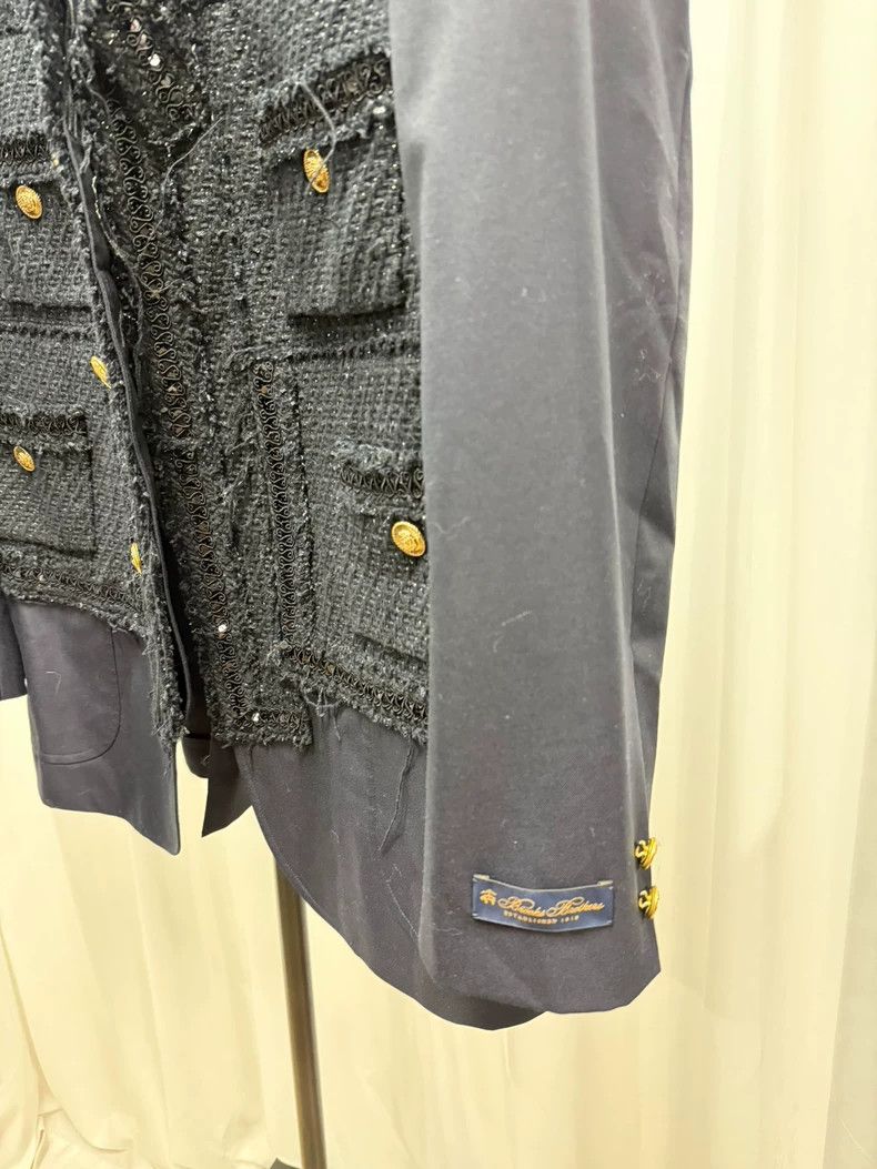 Junya Watanabe Junya watanabe size l Small fragrant tweed spliced wool bl Size 36R - 5 Thumbnail
